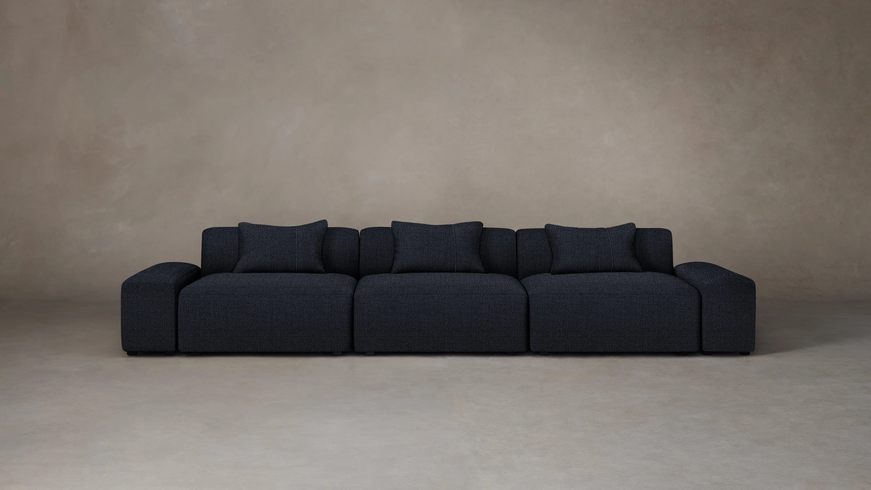 The Breuer Modular Sofa - Performance Textural Weave Marina