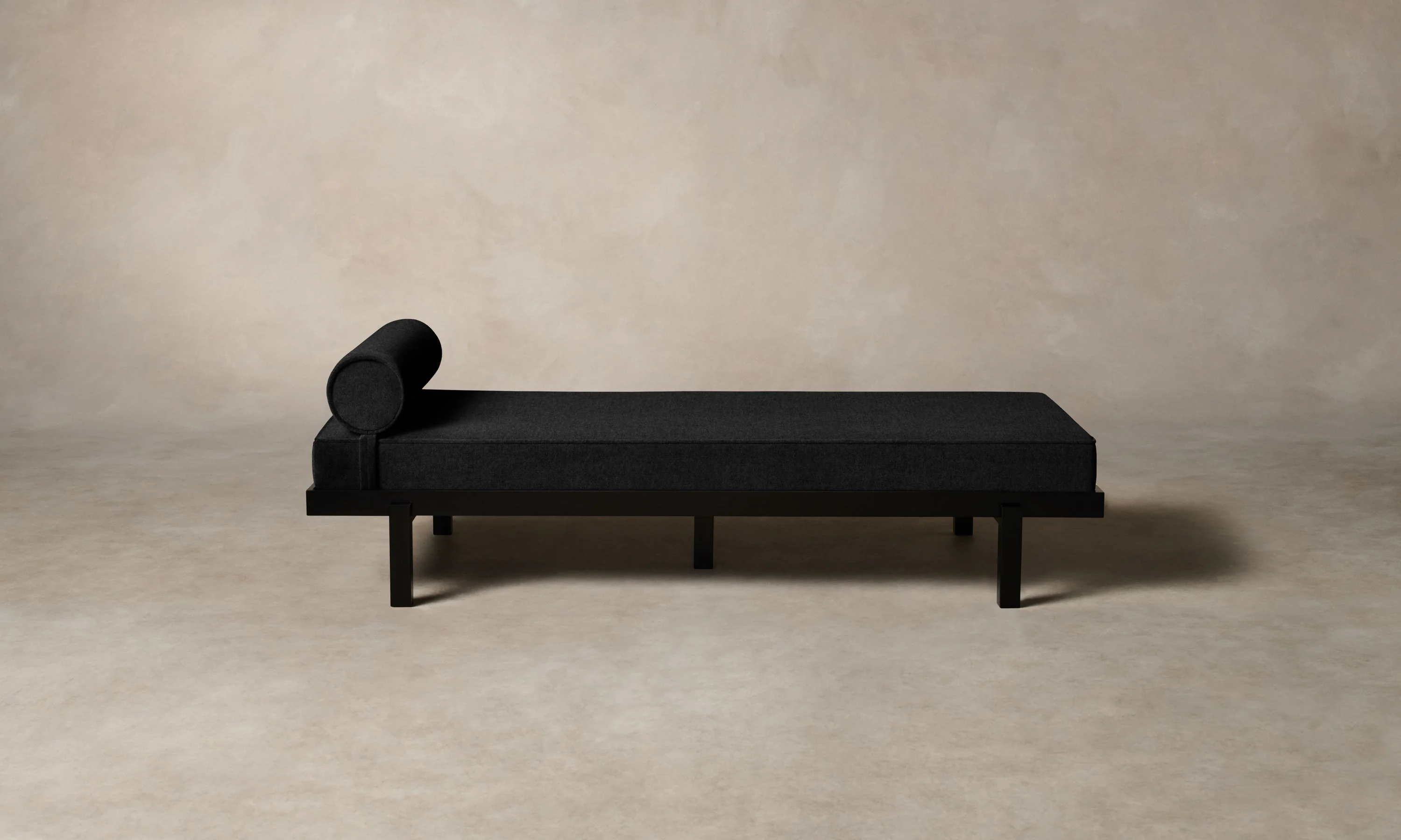 The Bruna Daybed - Italian Brushed Wool Pepper