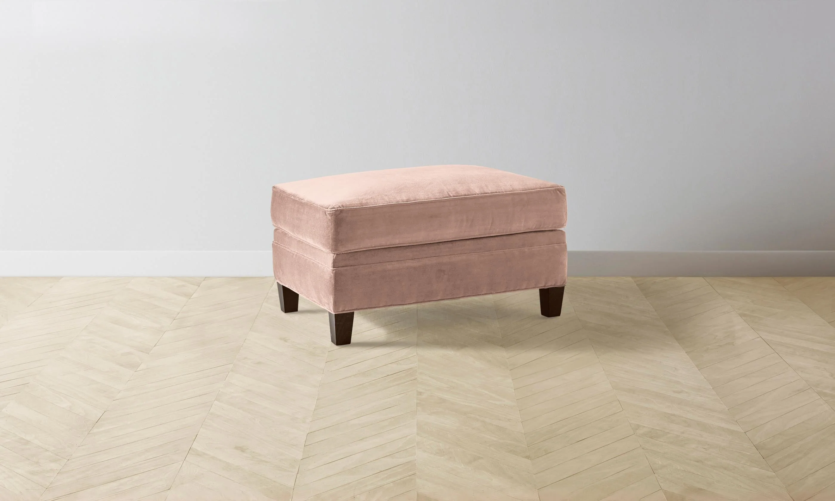 The Carmine Ottoman - Performance Velvet Blossom - Image 3