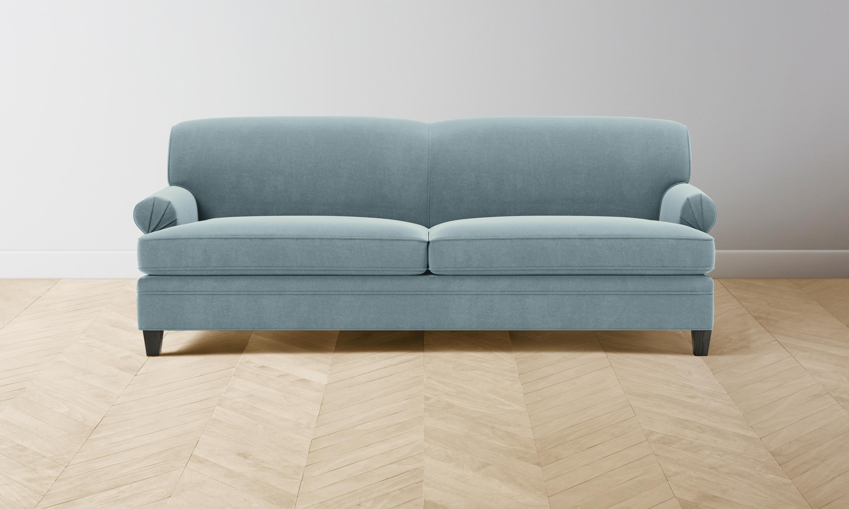 The Carmine Sofa - Mohair Slate Blue - Image 4