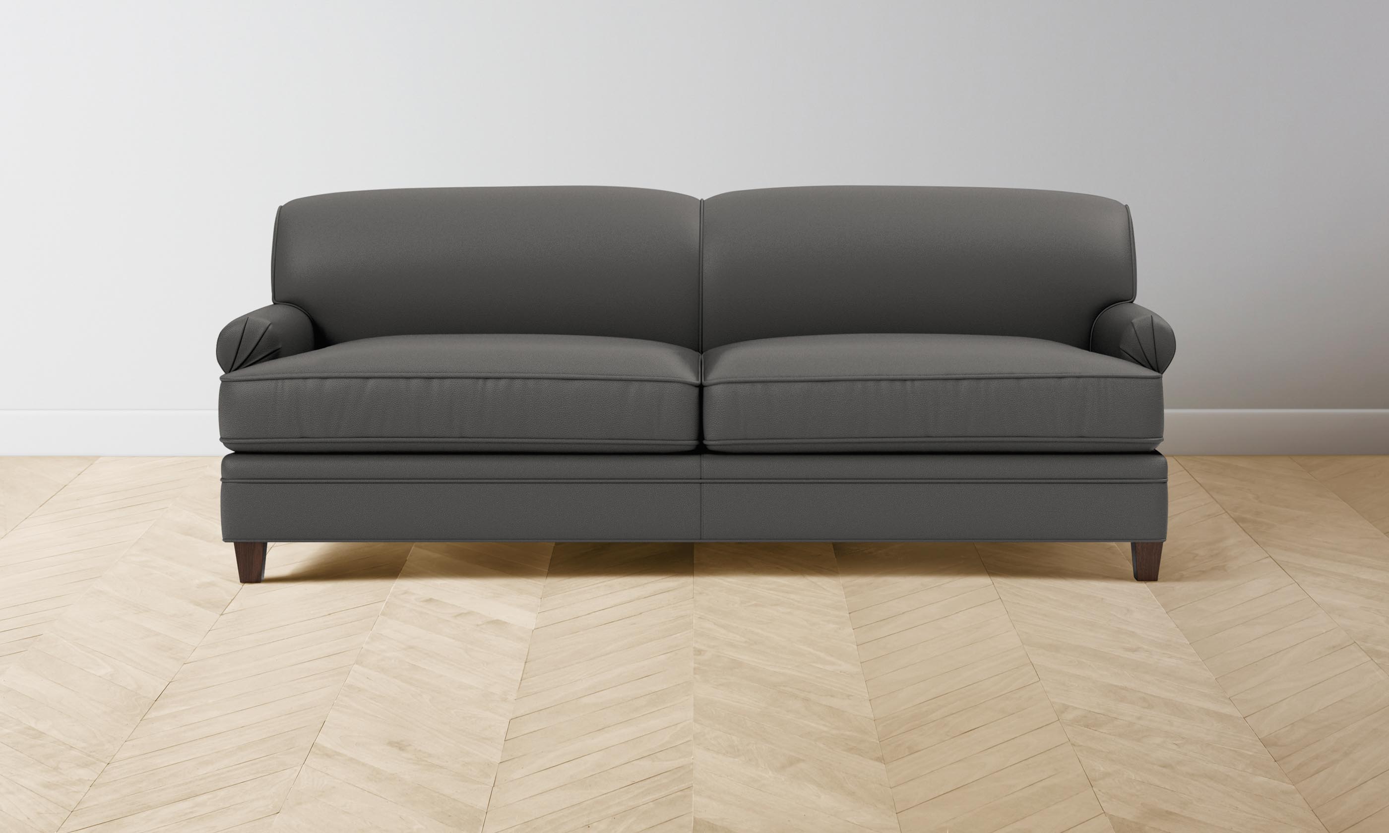 The Carmine Sofa - Pebbled Leather Ash - Image 3