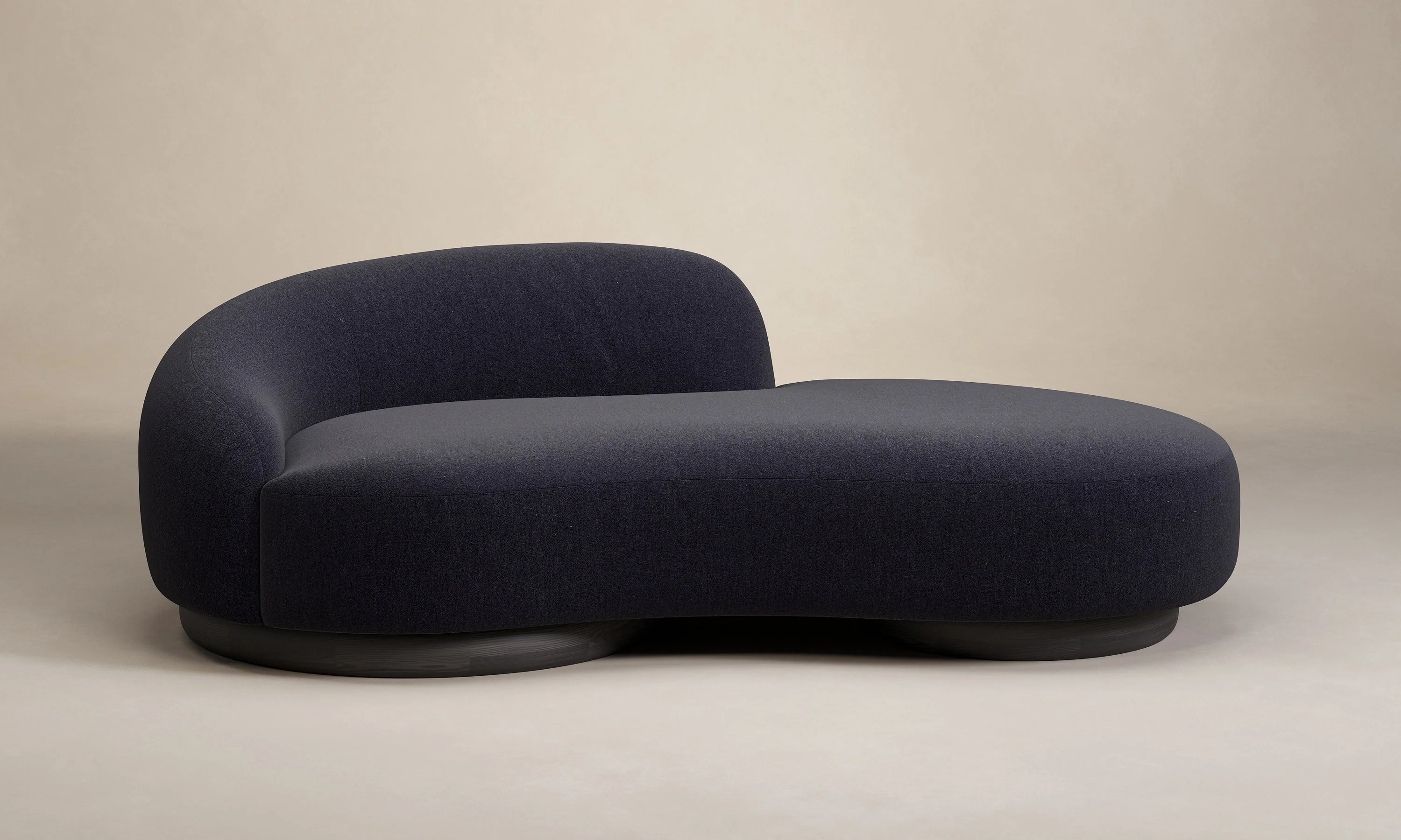 The Celine Sofa - Marled Alpaca Velvet Nightfall