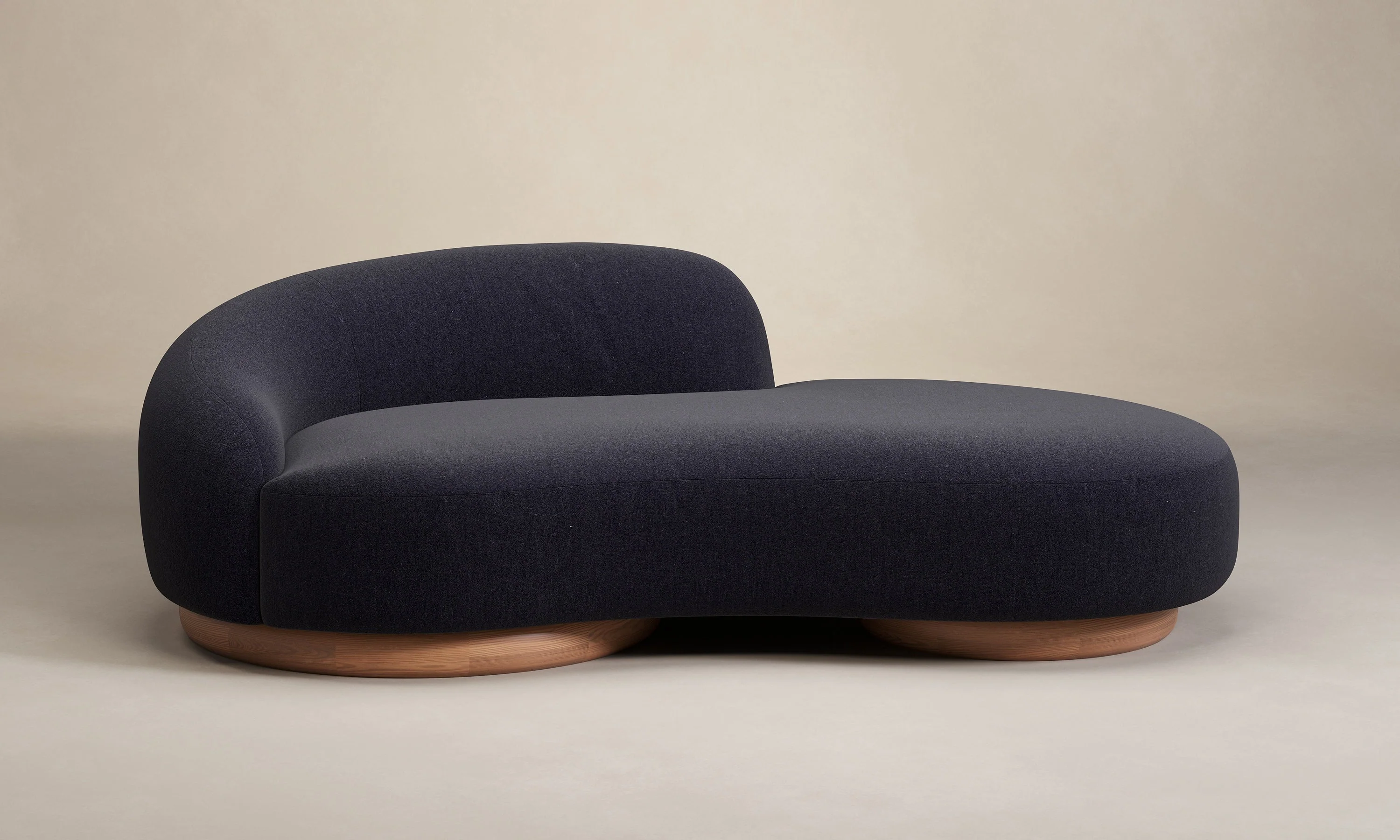 The Celine Sofa - Marled Alpaca Velvet Nightfall - Image 4