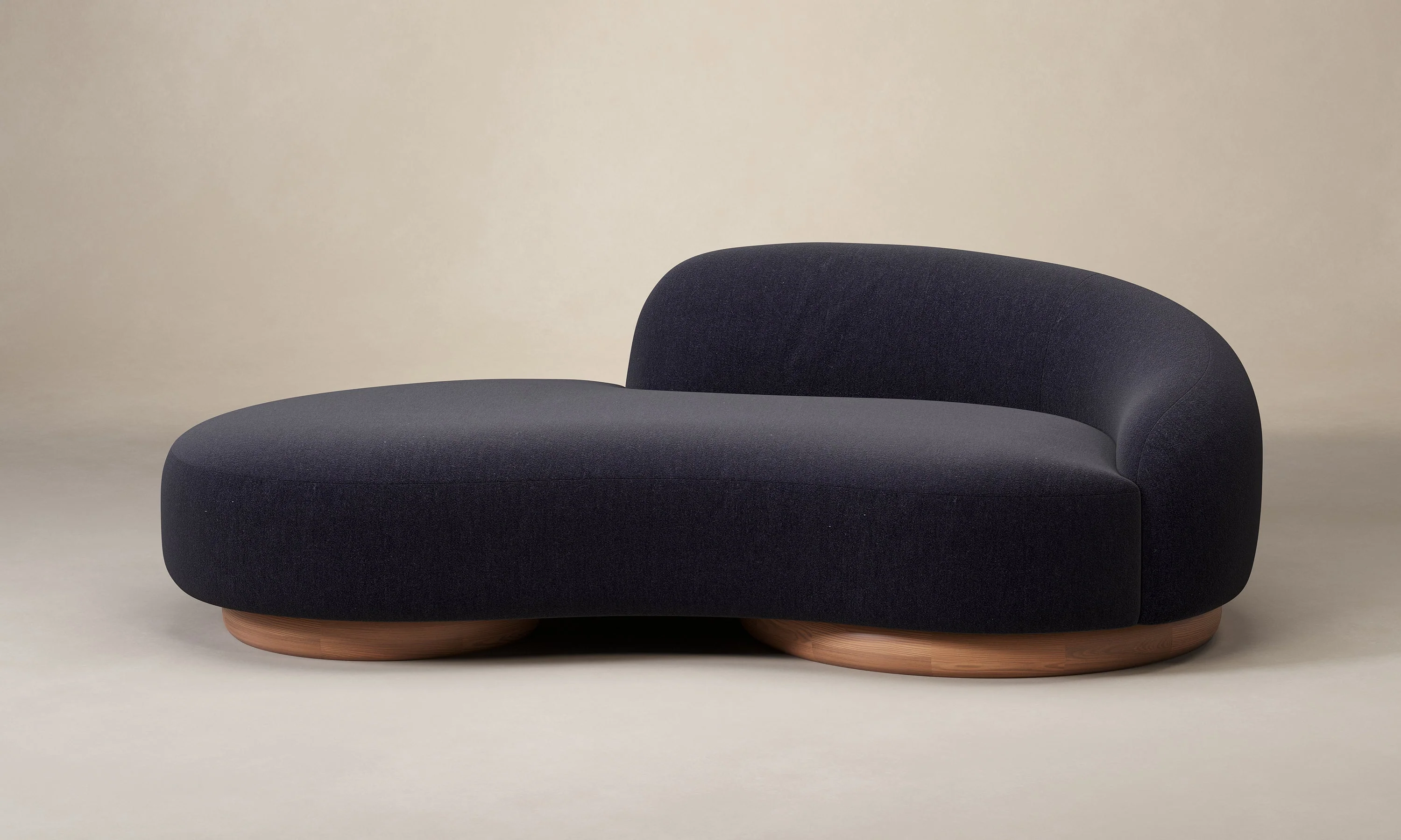 The Celine Sofa - Marled Alpaca Velvet Nightfall - Image 8