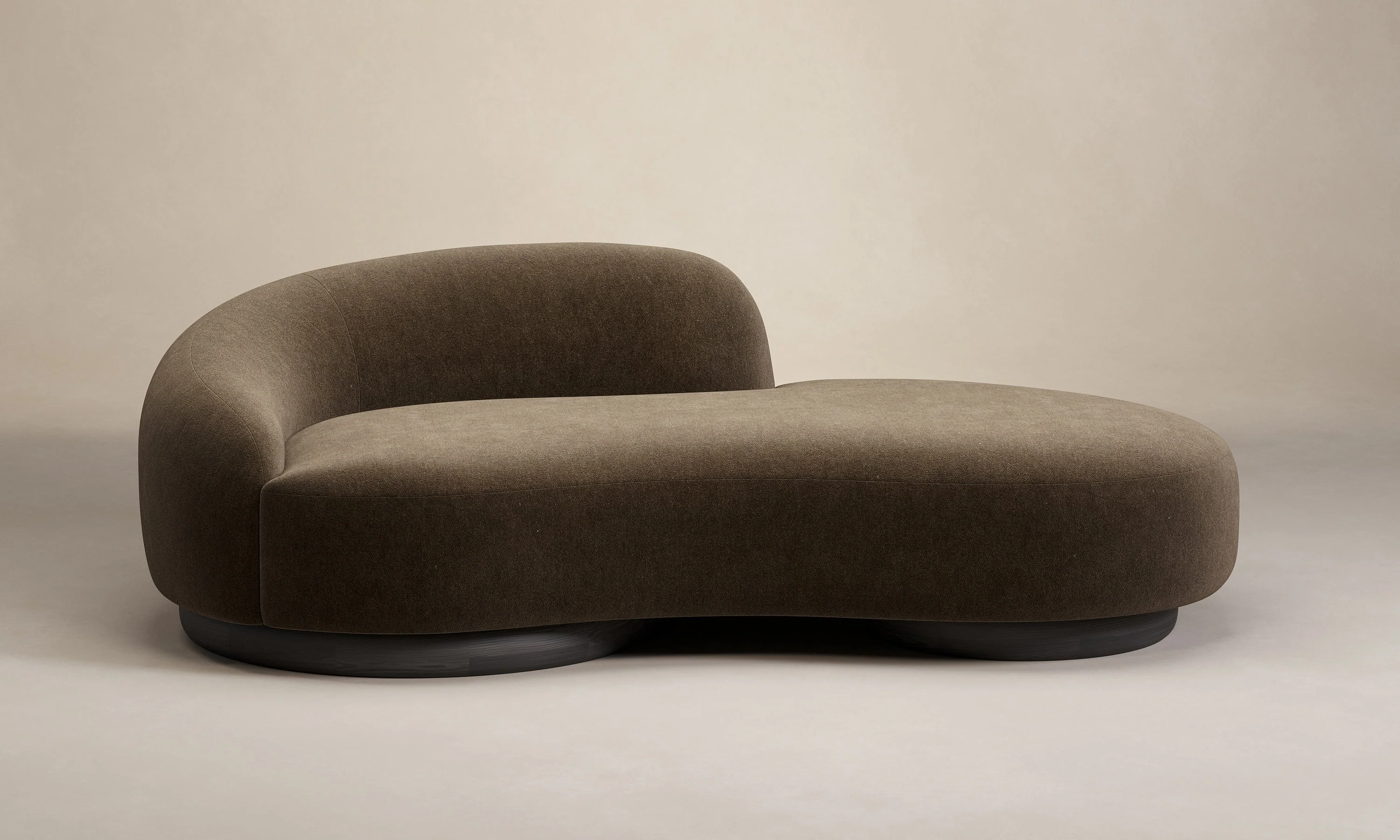 The Celine Sofa - Performance Velvet Bark