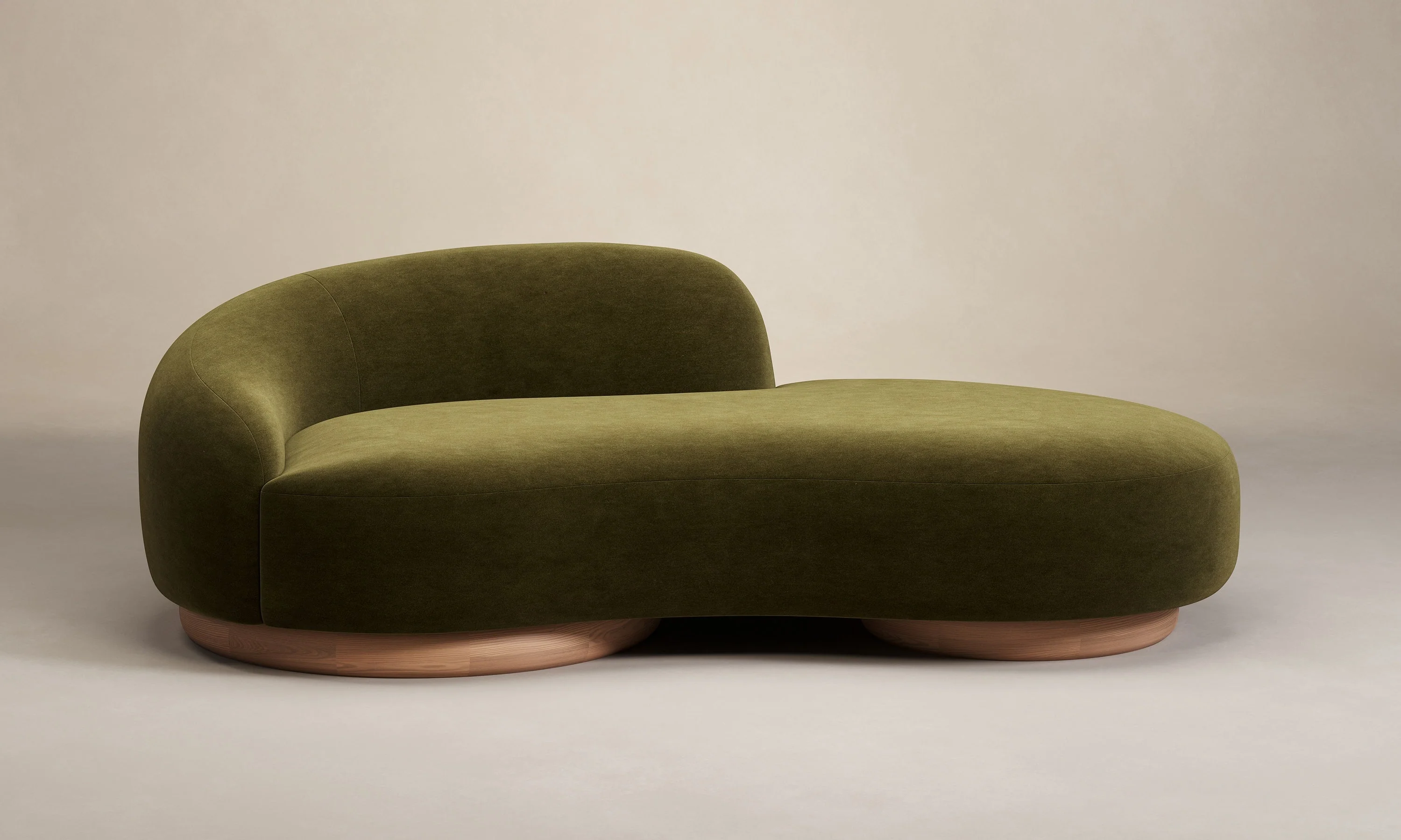 The Celine Sofa - Performance Velvet Olive - Image 3