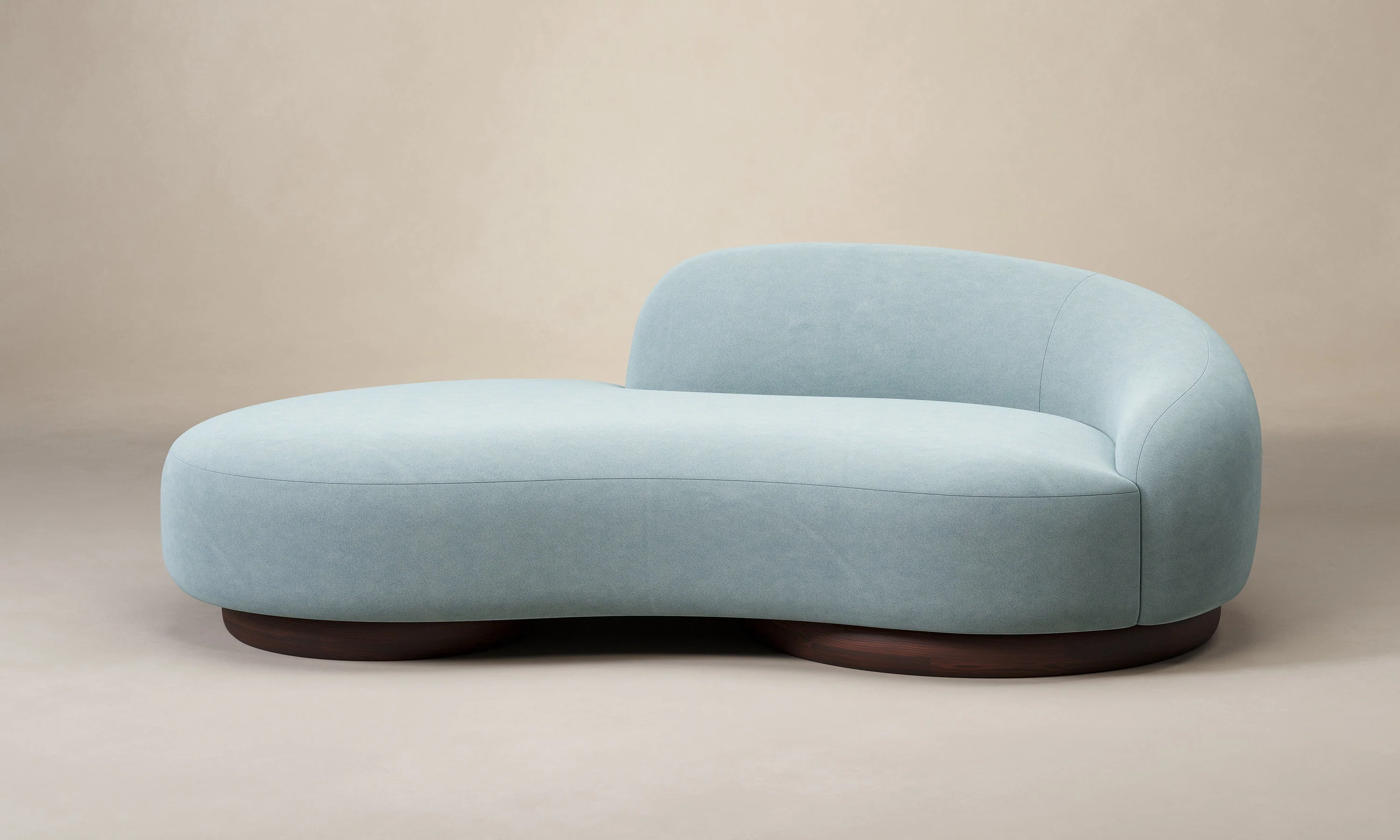 The Celine Sofa - Performance Velvet Sky - Image 6