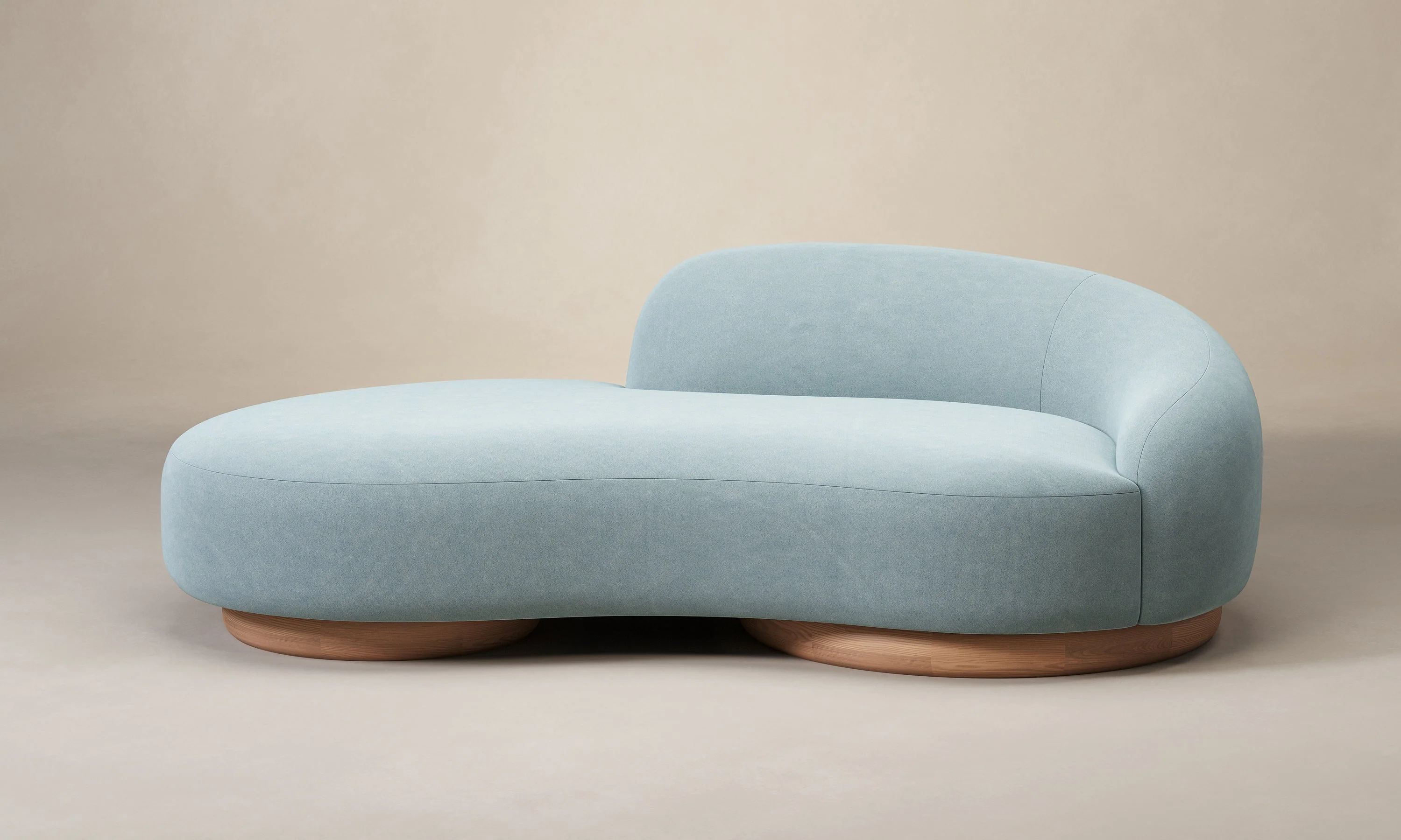 The Celine Sofa - Performance Velvet Sky - Image 7