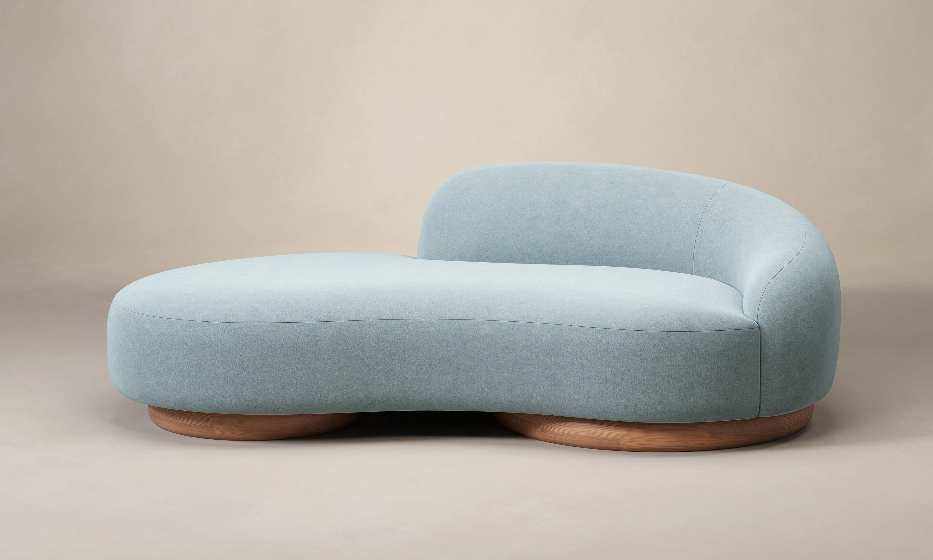 The Celine Sofa - Performance Velvet Sky - Image 8