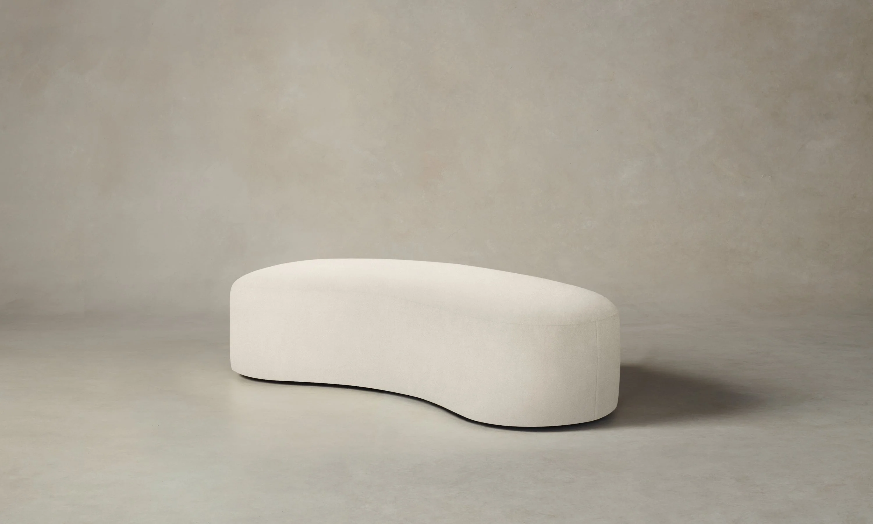 The Chelsea Daybed - Marled Alpaca Velvet Porcelain