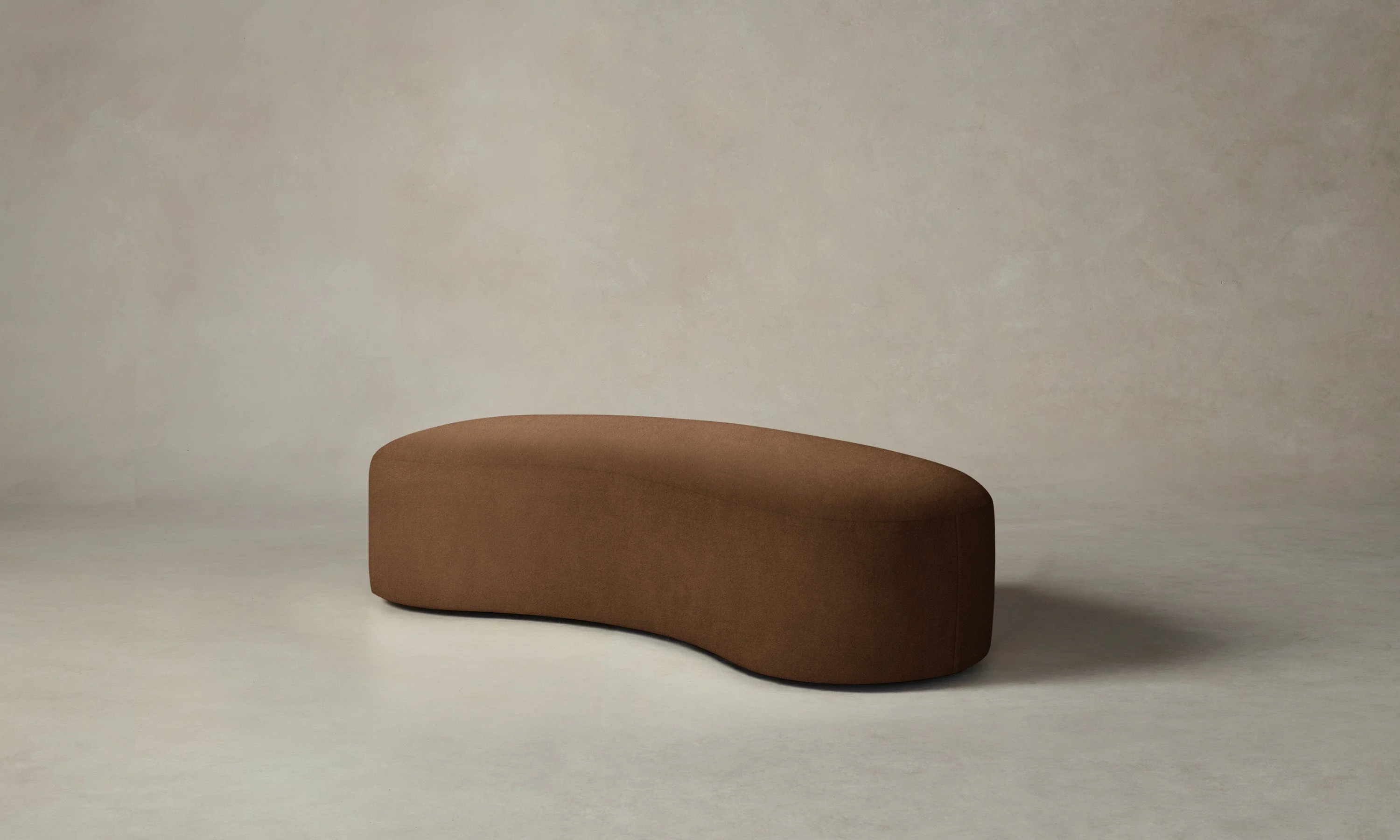 The Chelsea Daybed - Marled Alpaca Velvet Whiskey