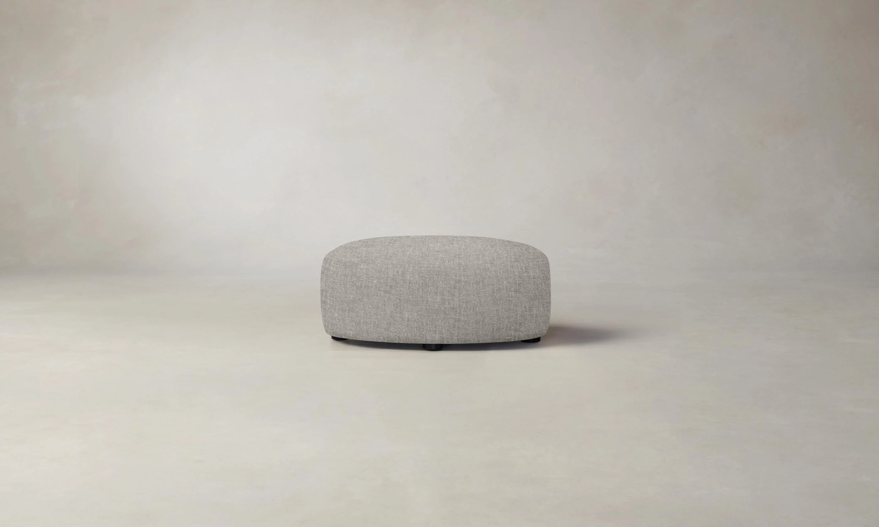 The Chelsea Ottoman - Heritage Belgian Linen Agate - Image 2