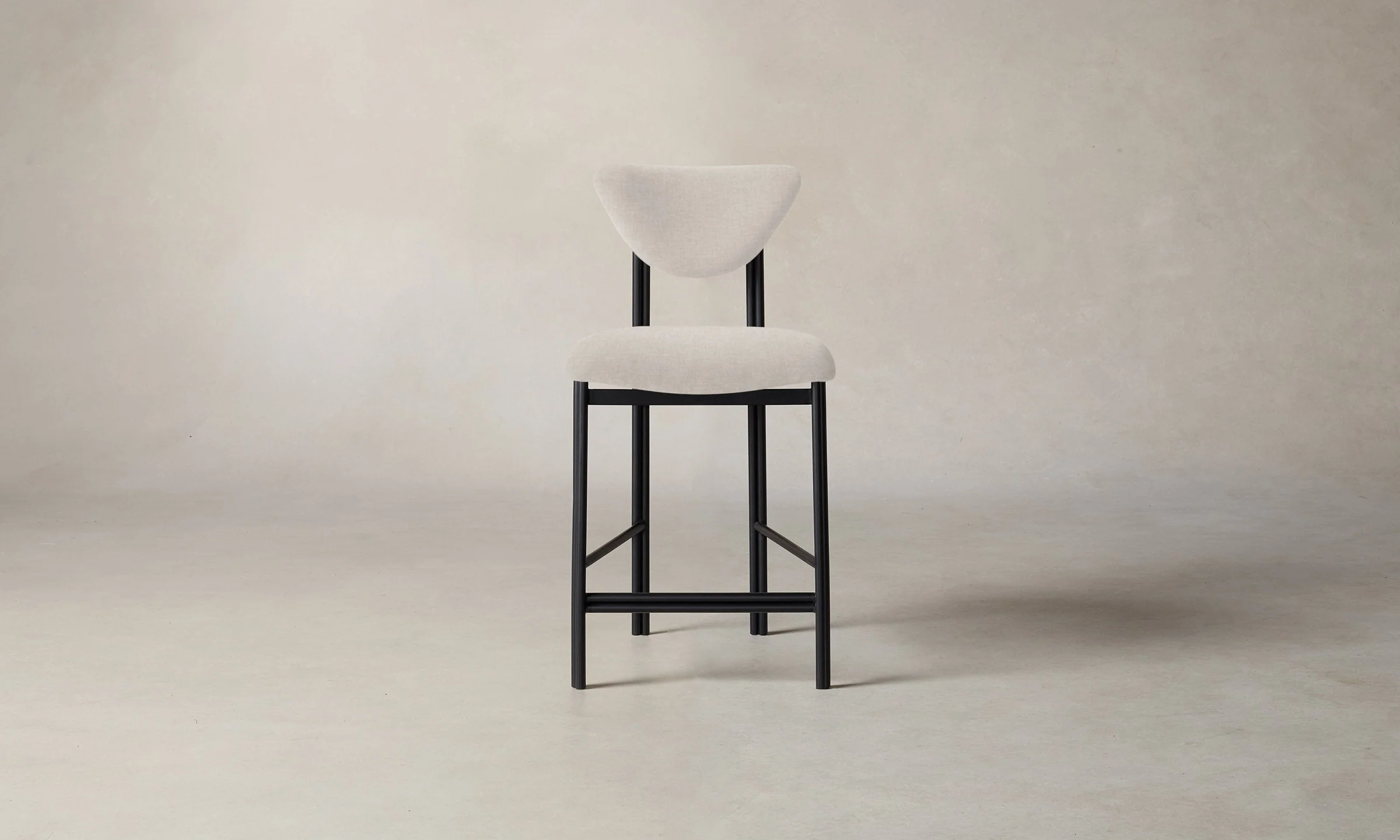 The Cooper Counter Stool - Heritage Belgian Linen Summit