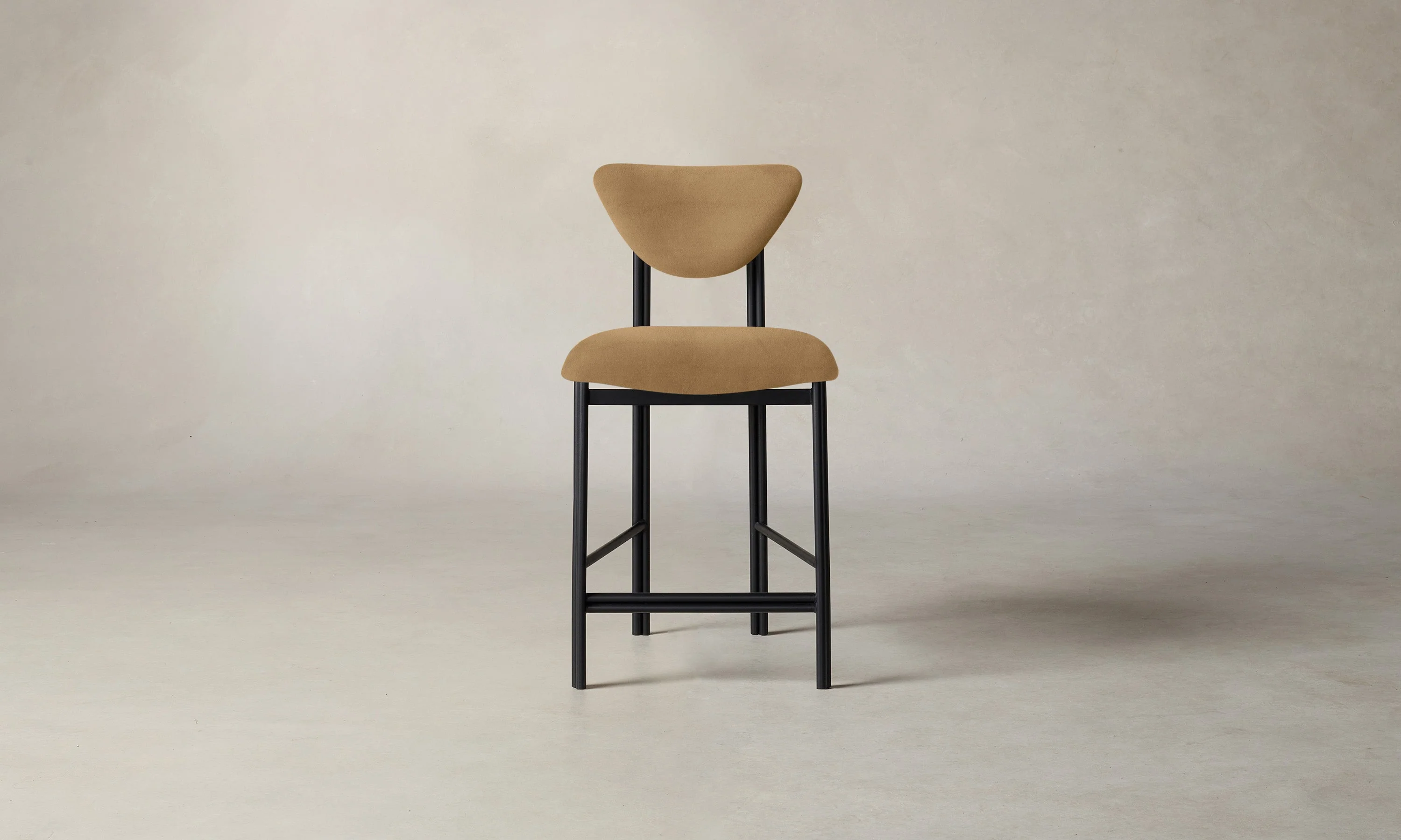 The Cooper Counter Stool - Nubuck Leather Rye
