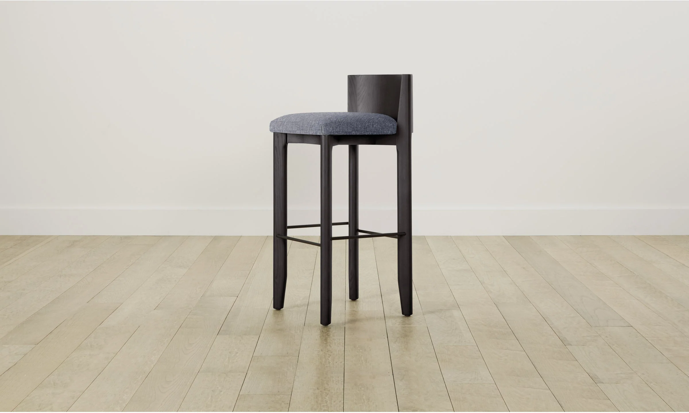 The Delancey Bar & Counter Stool - Heritage Belgian Linen Lake