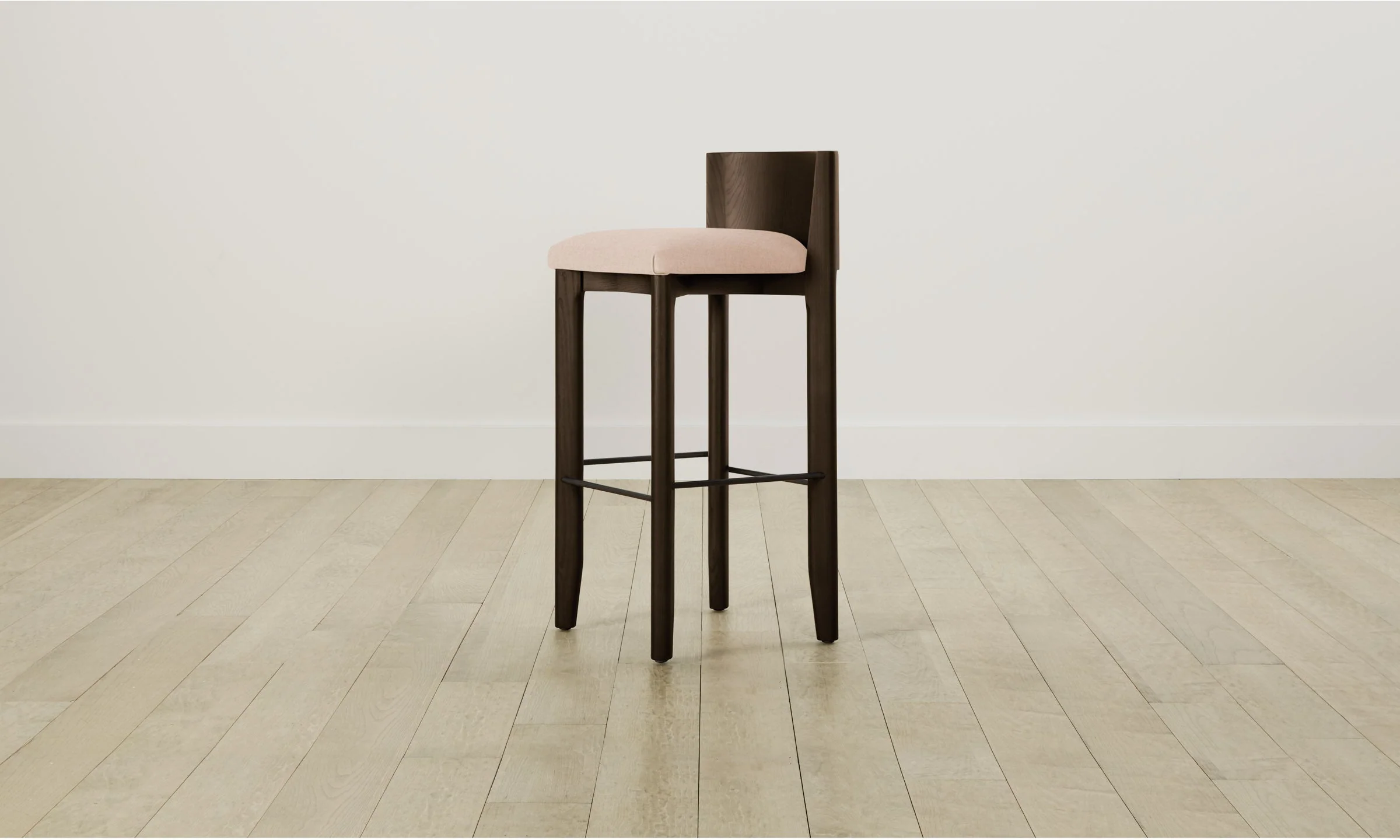 The Delancey Bar & Counter Stool - Heritage Belgian Linen Petal - Image 4