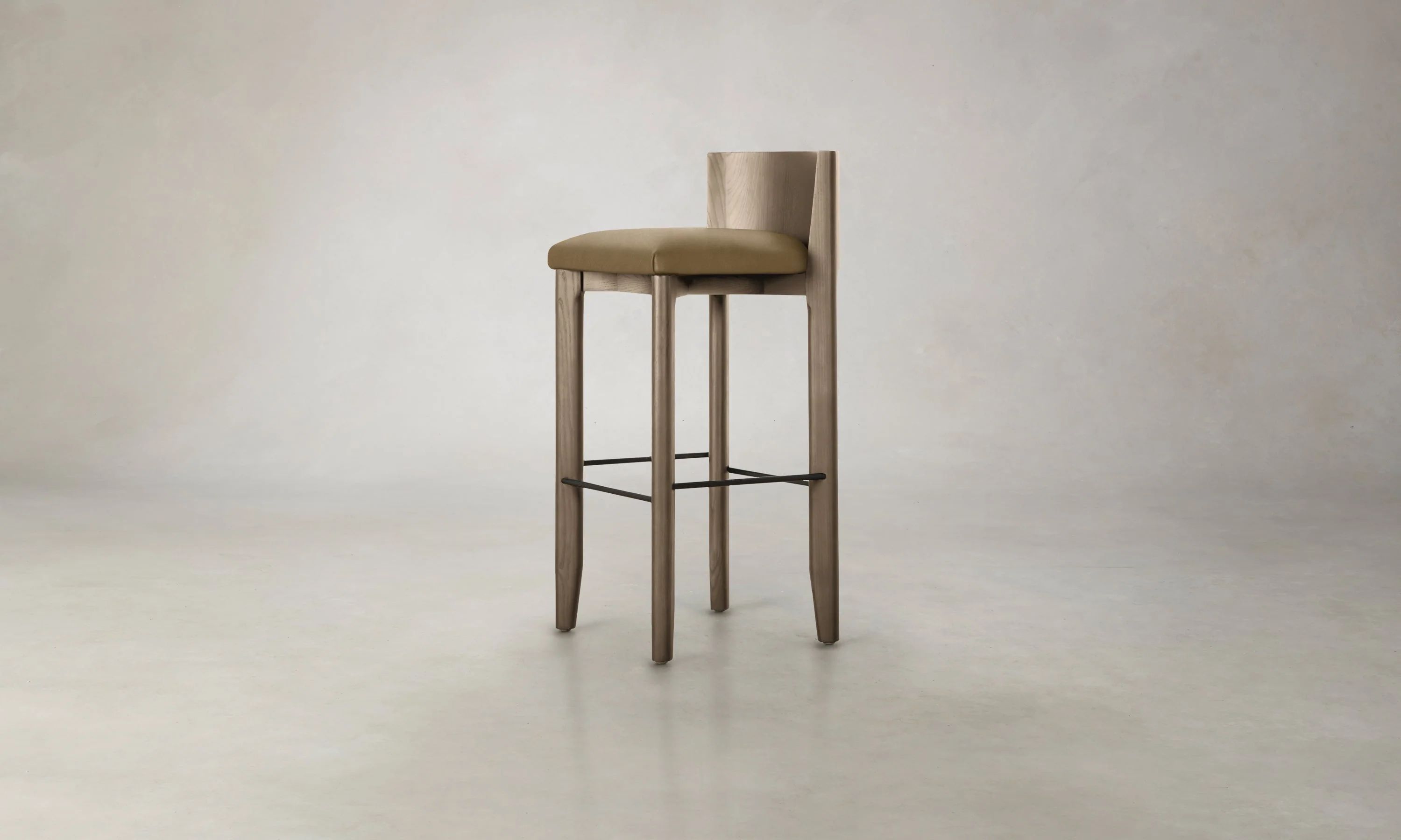 The Delancey Bar & Counter Stool - Costa Leather Portobello - Image 3