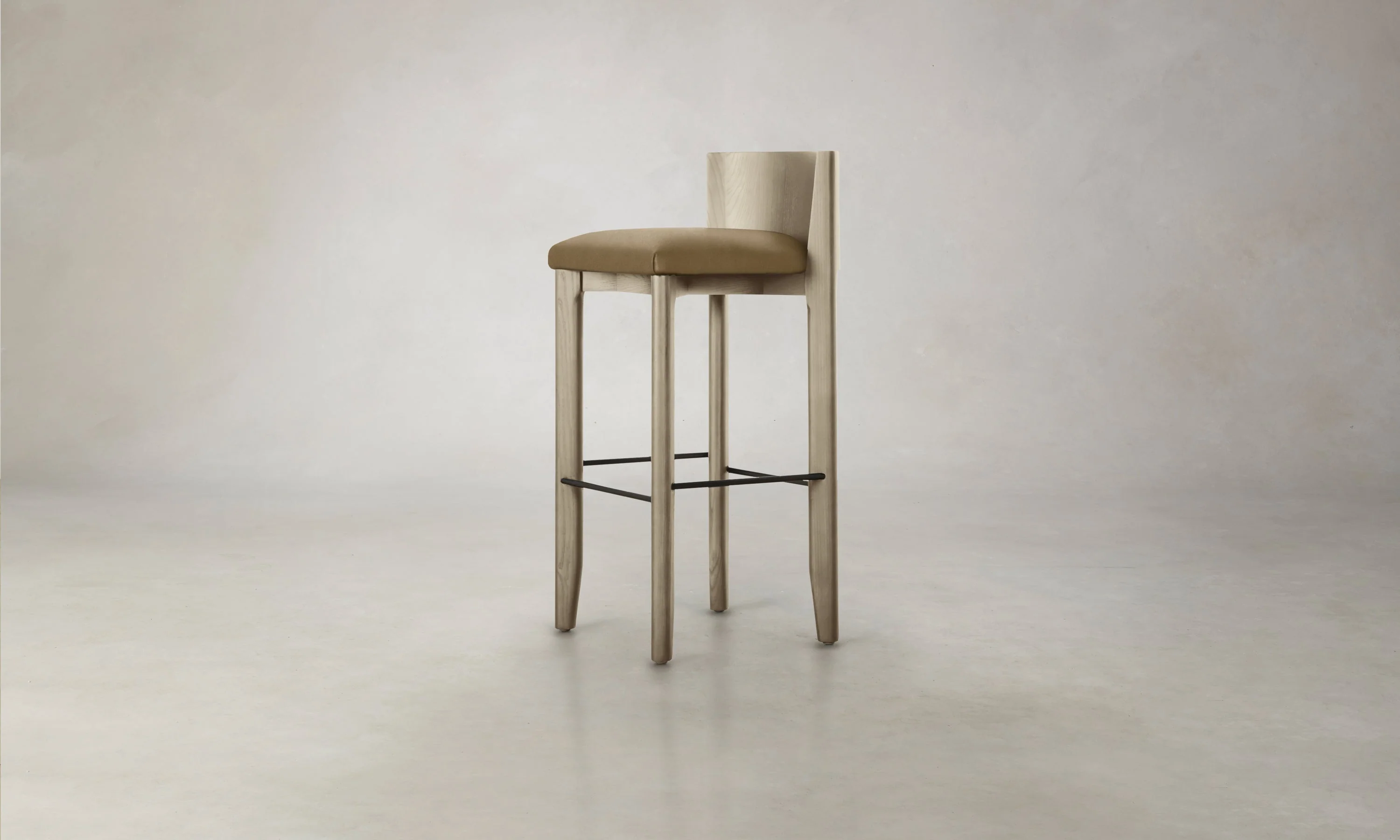 The Delancey Bar & Counter Stool - Costa Leather Portobello - Image 5
