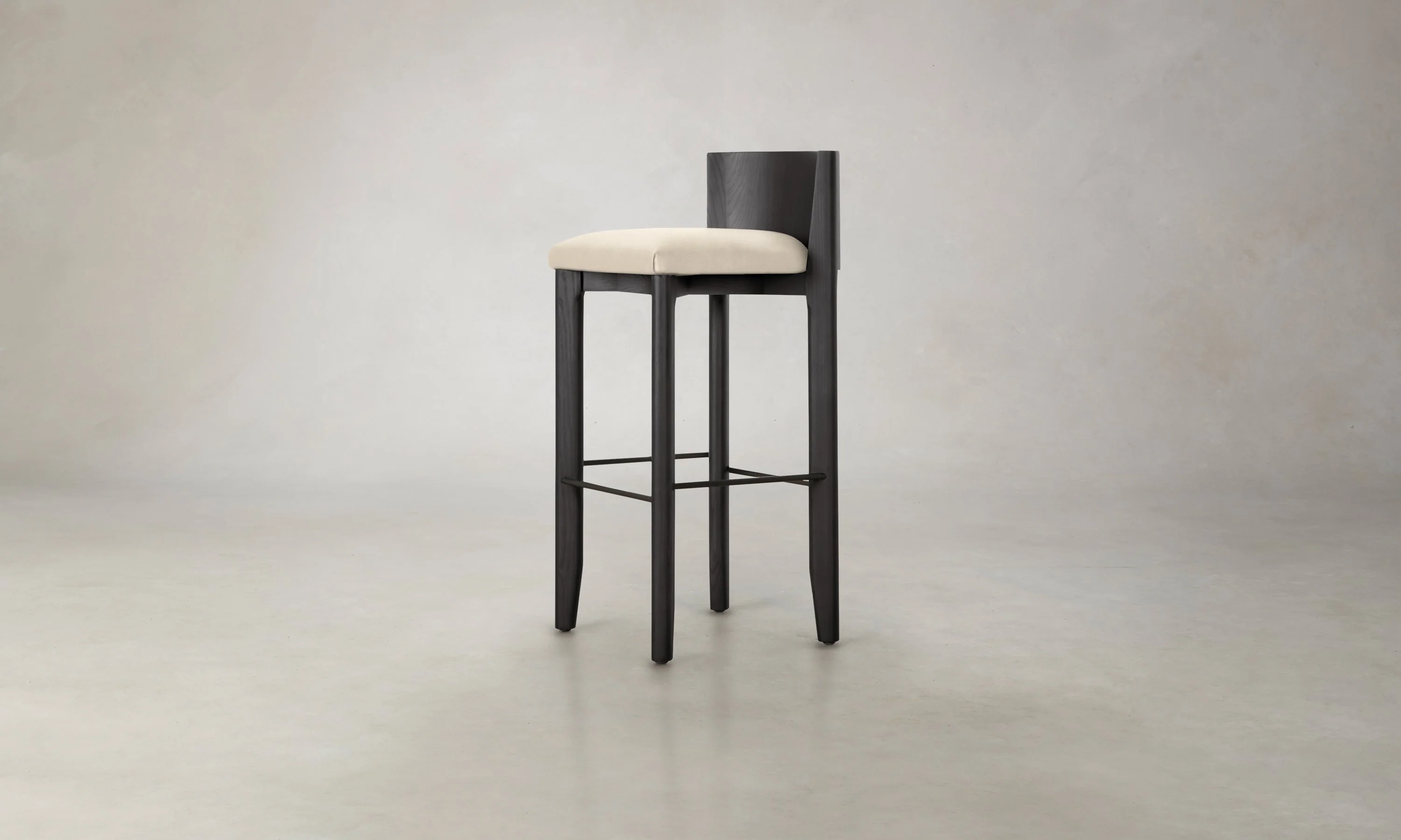 The Delancey Bar & Counter Stool - Costa Leather Sesame