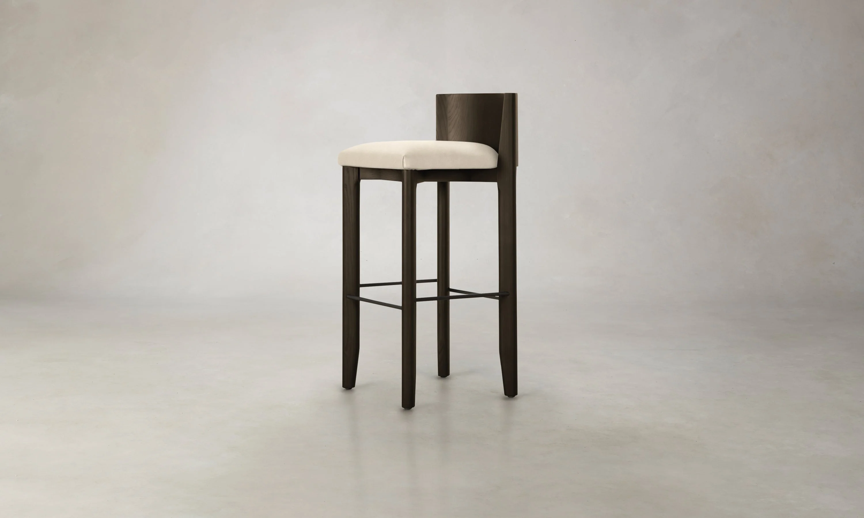 The Delancey Bar & Counter Stool - Costa Leather Sesame - Image 4