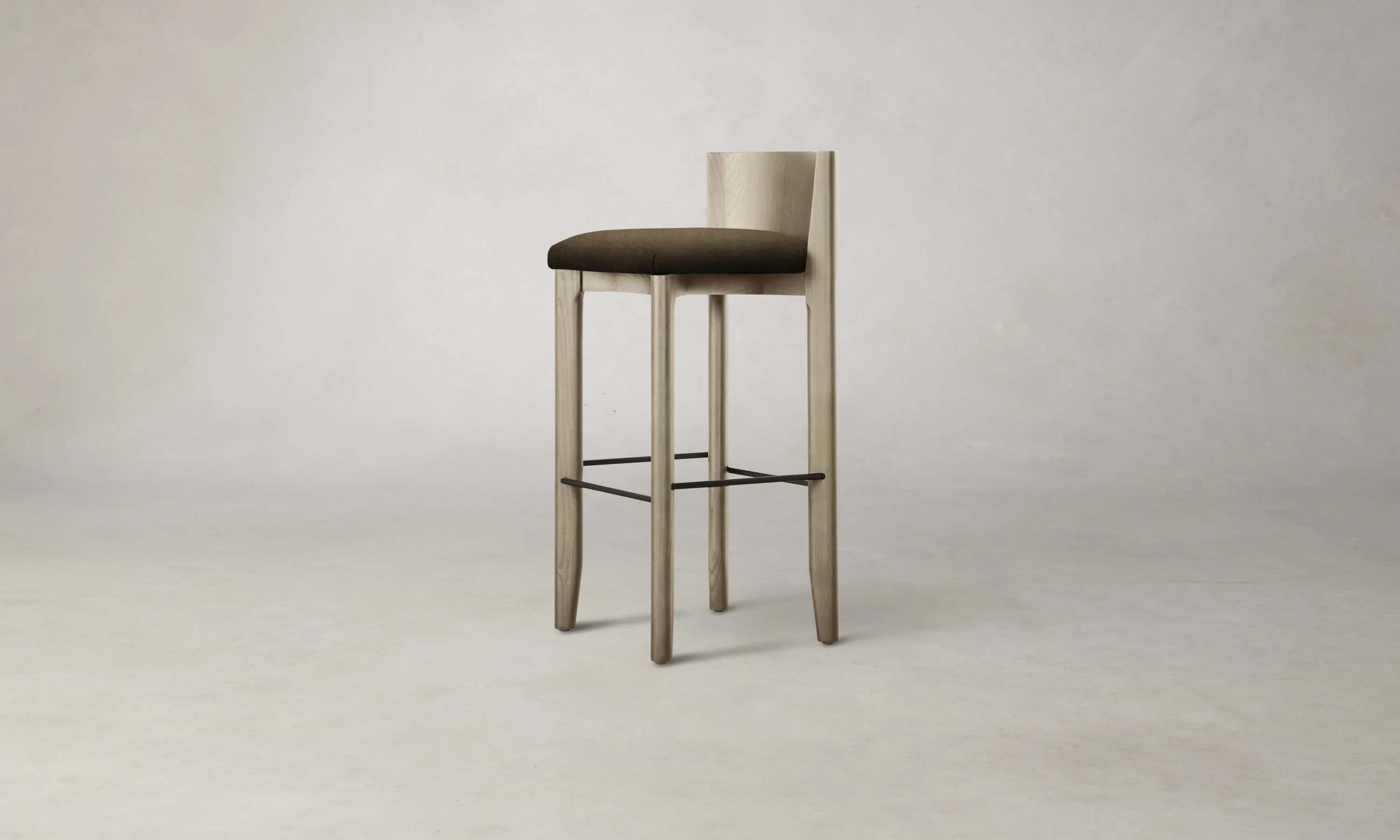 The Delancey Bar & Counter Stool - Marled Alpaca Velvet Marsh - Image 5
