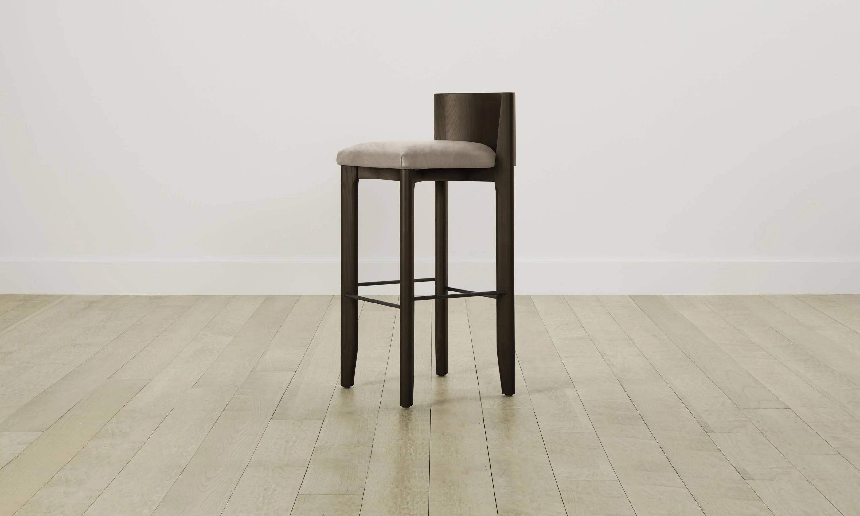 The Delancey Bar & Counter Stool - Nubuck Leather Fawn - Image 4