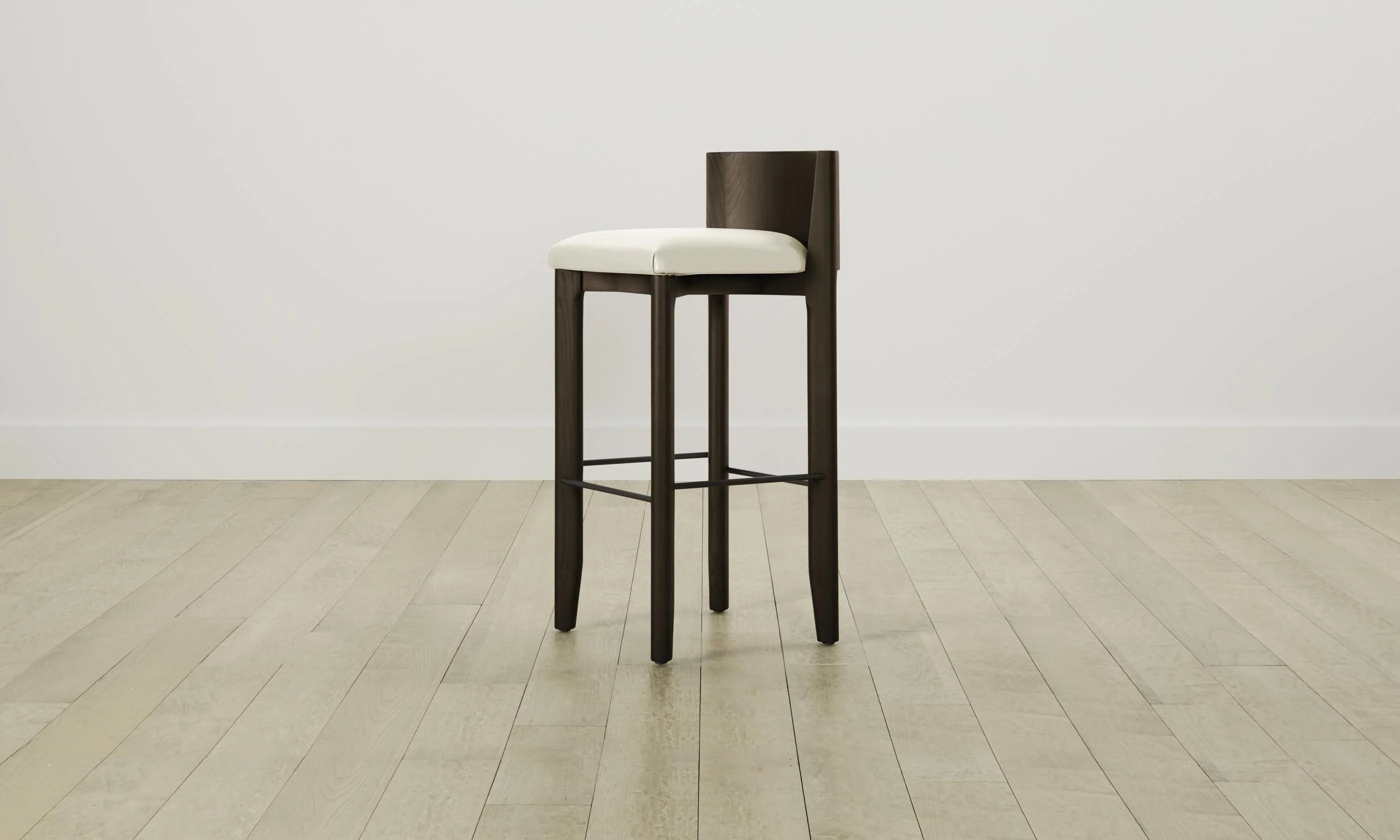 The Delancey Bar & Counter Stool - Pebbled Leather Swan - Image 4