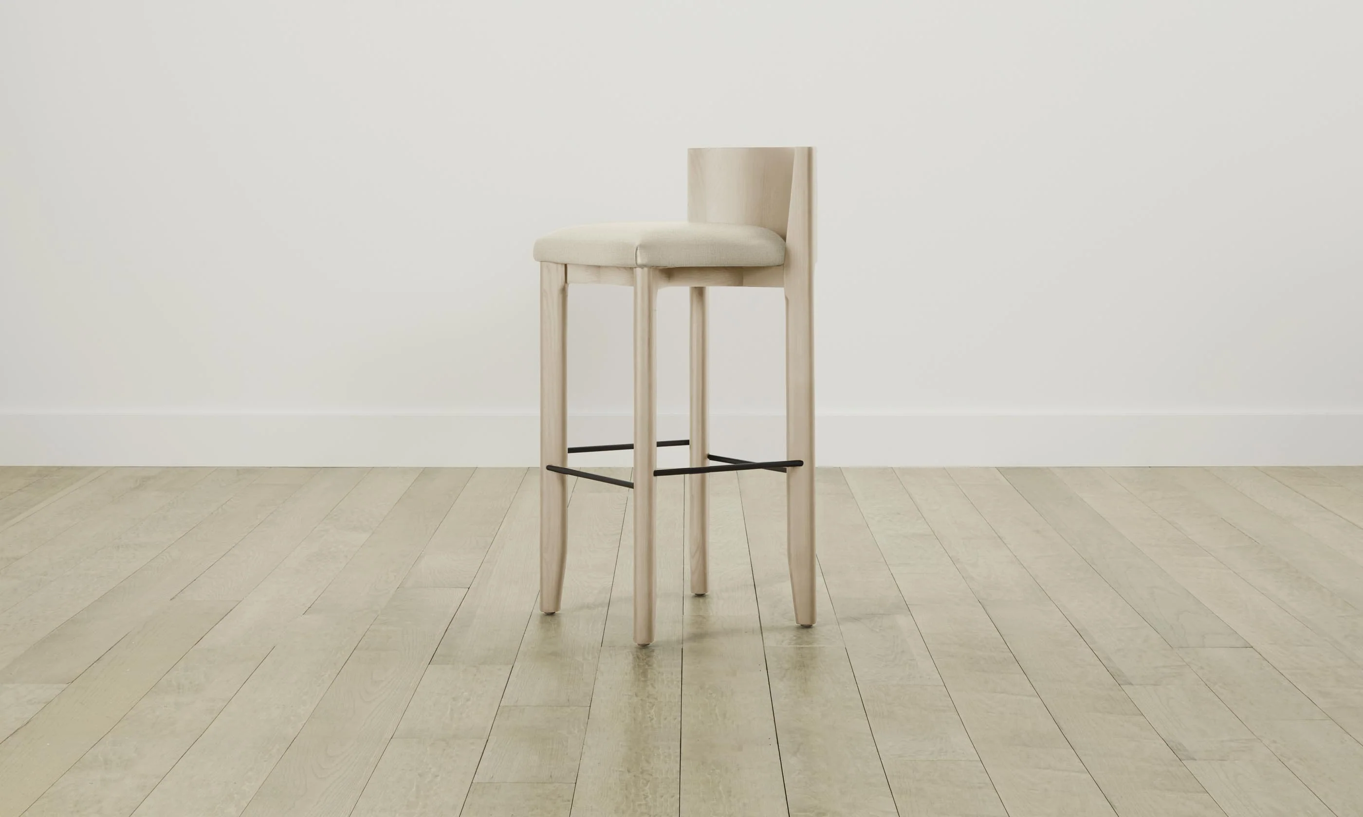 The Delancey Bar & Counter Stool - Performance Linen Weave Prairie - Image 6
