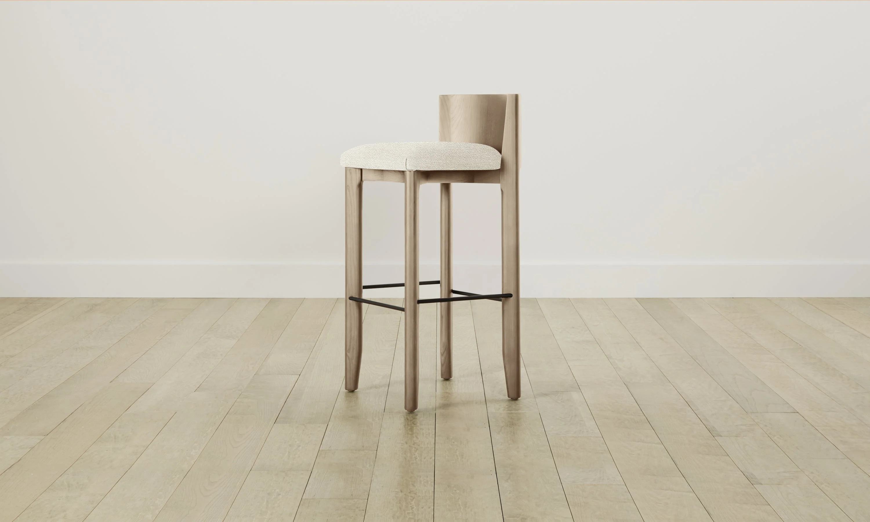 The Delancey Bar & Counter Stool - Performance Textural Weave Wisp - Image 5