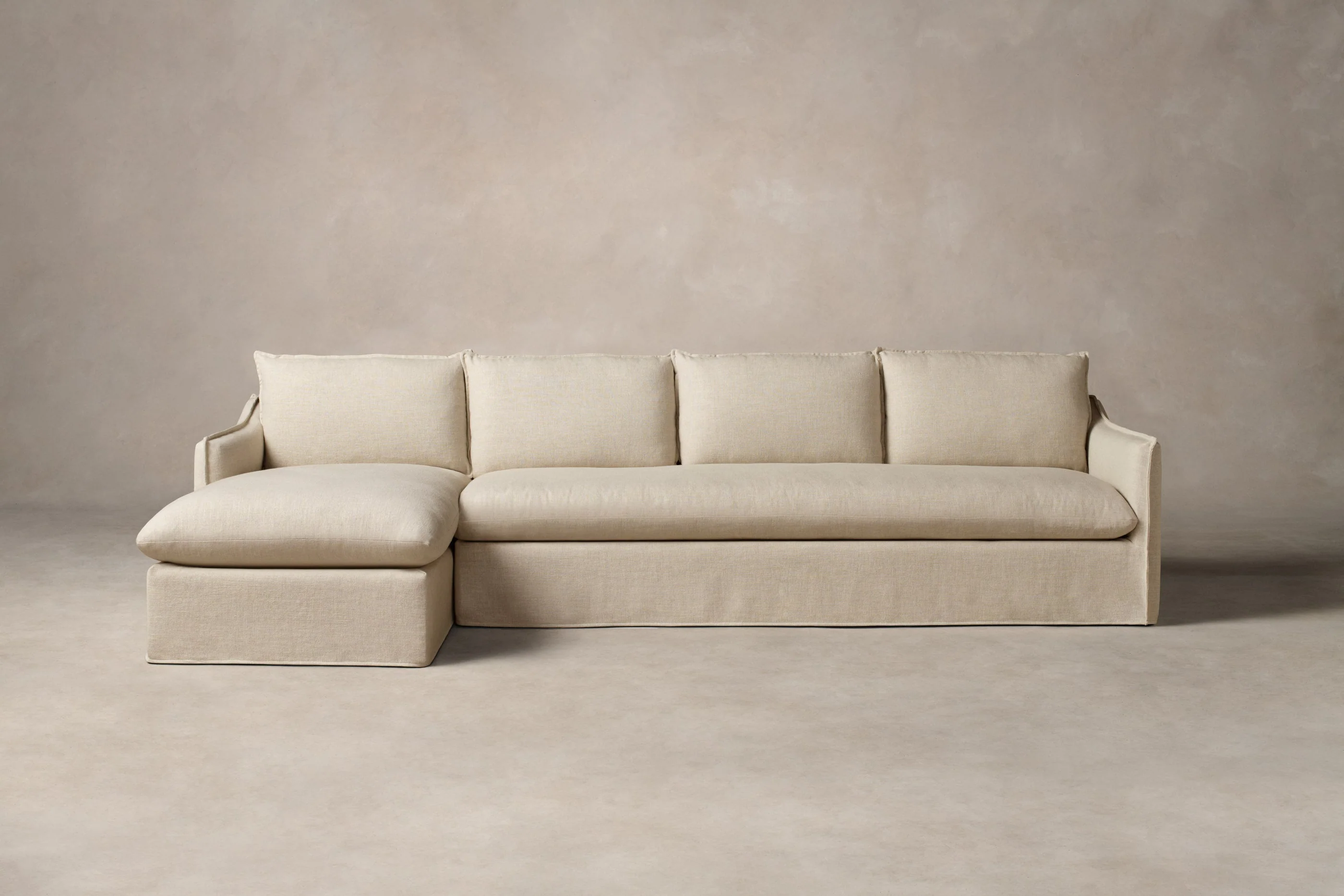 The Dune Sectional - Performance Linen Weave Prairie - Image 3