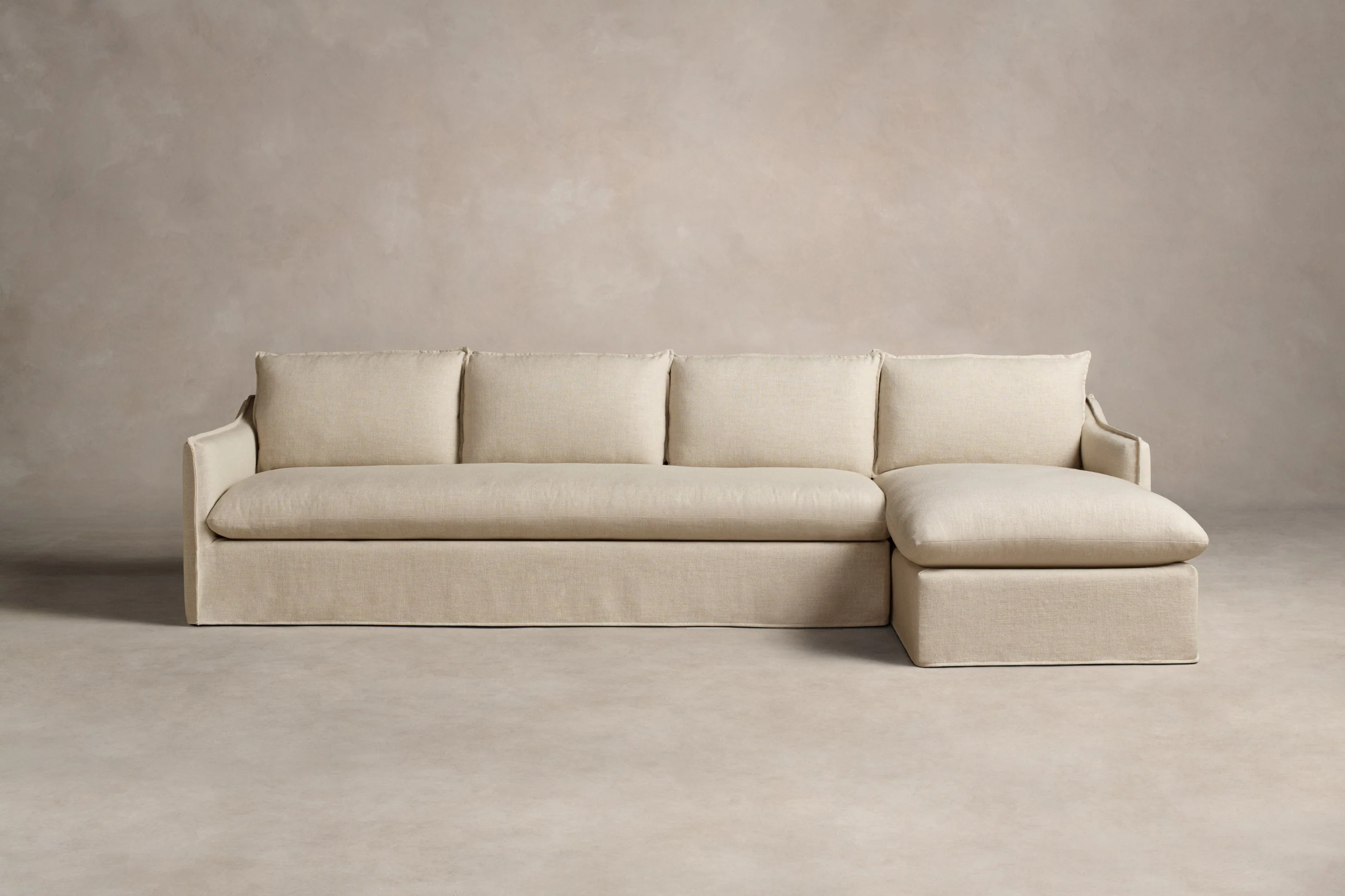 The Dune Sectional - Performance Linen Weave Prairie - Image 4
