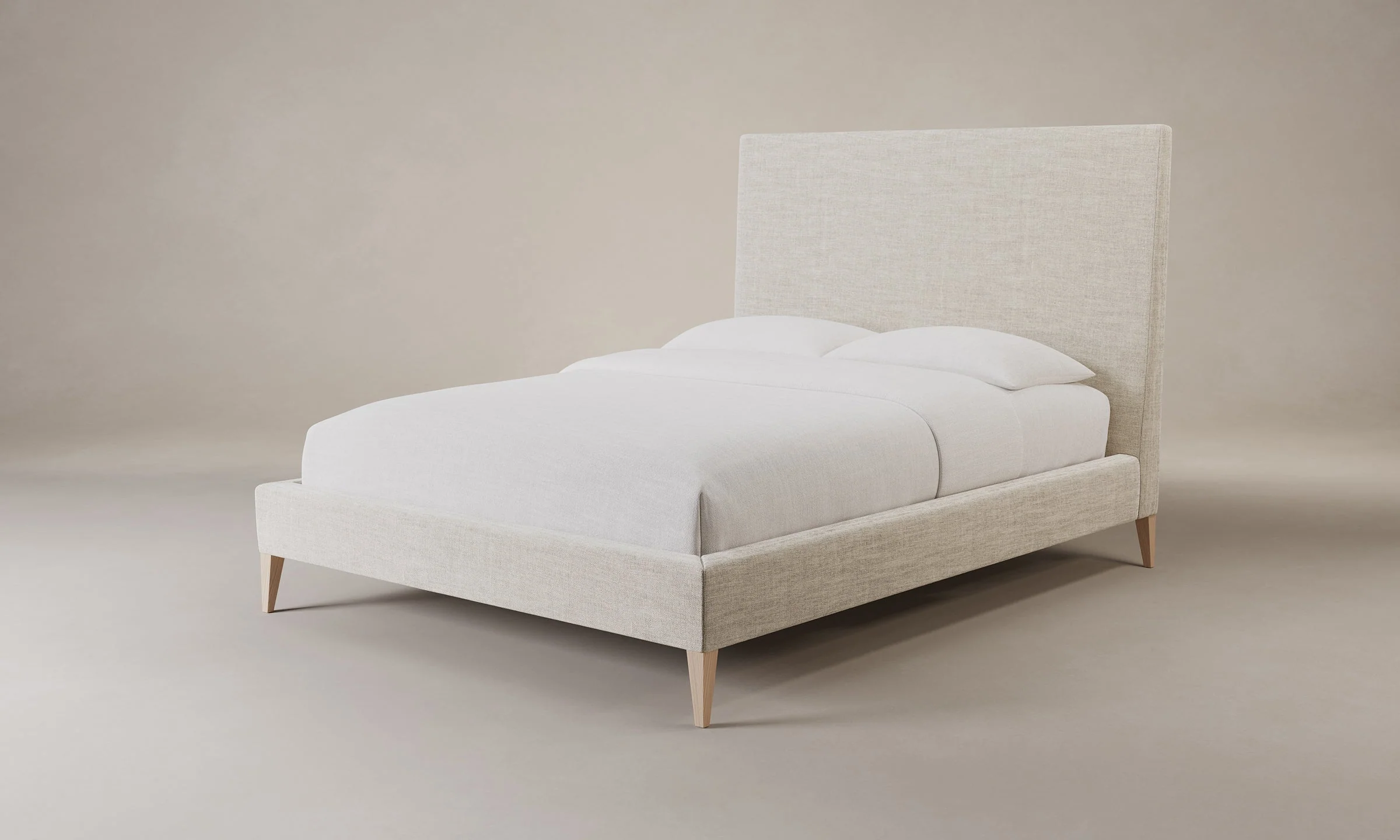 The Essex Bed - Heritage Belgian Linen Alder - Image 4