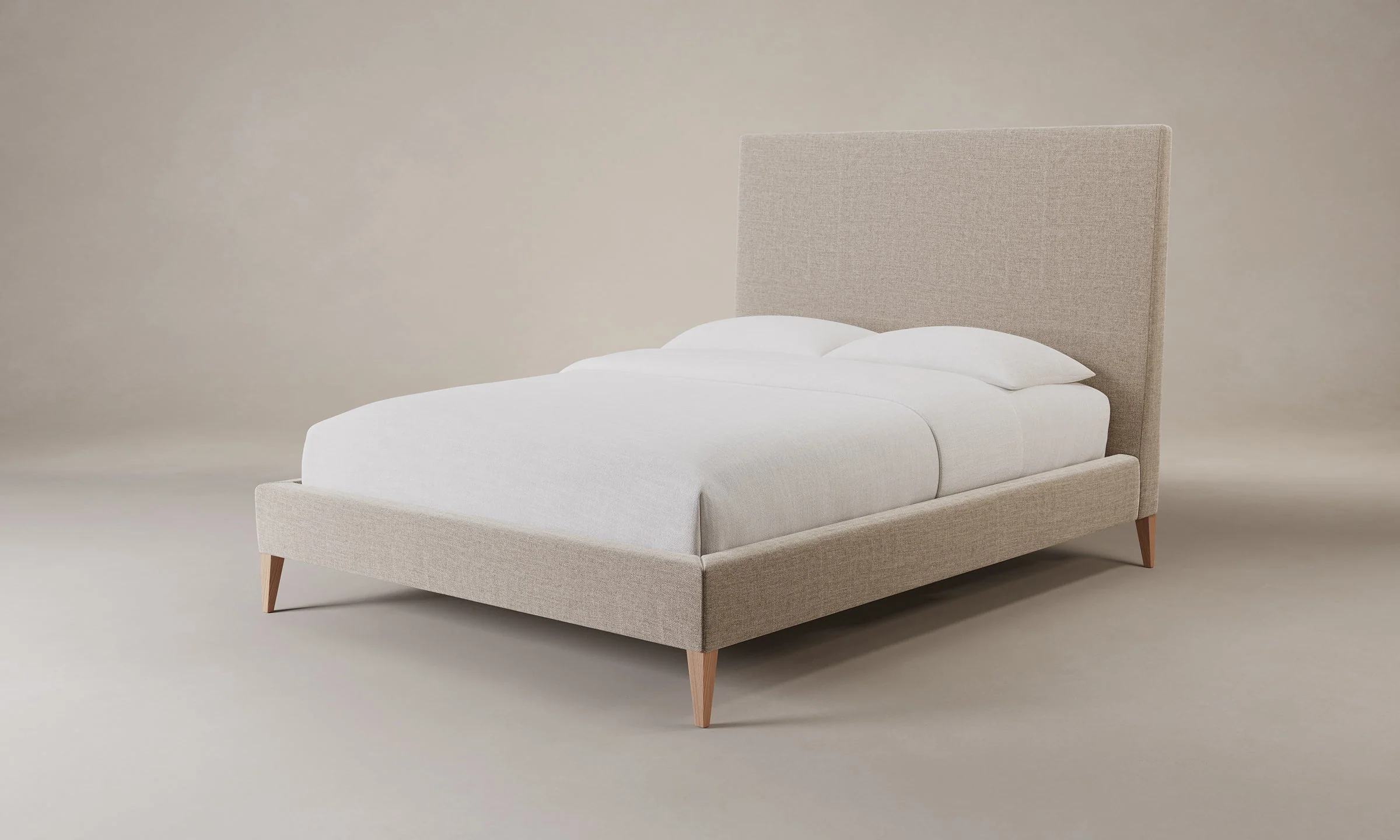 The Essex Bed - Heritage Belgian Linen Husk