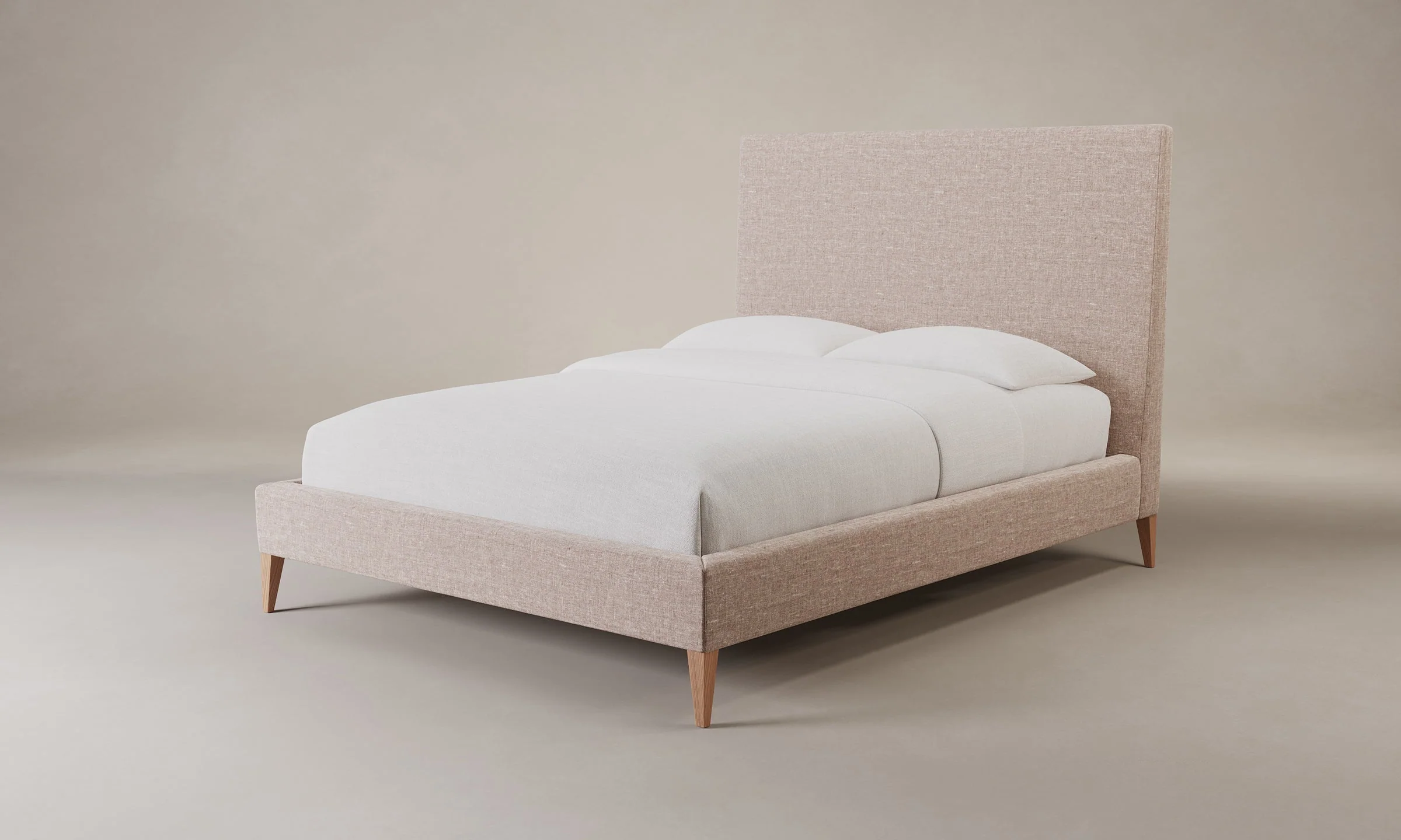 The Essex Bed - Heritage Belgian Linen Petal - Image 5