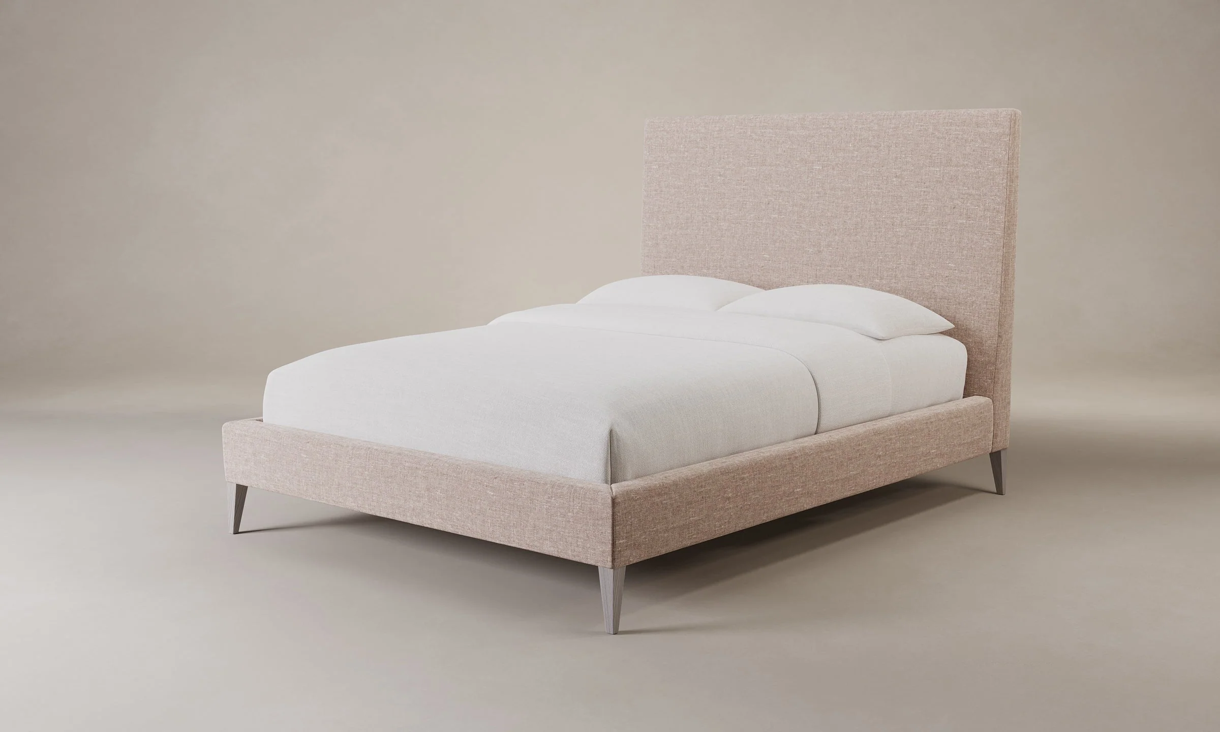 The Essex Bed - Heritage Belgian Linen Petal - Image 6