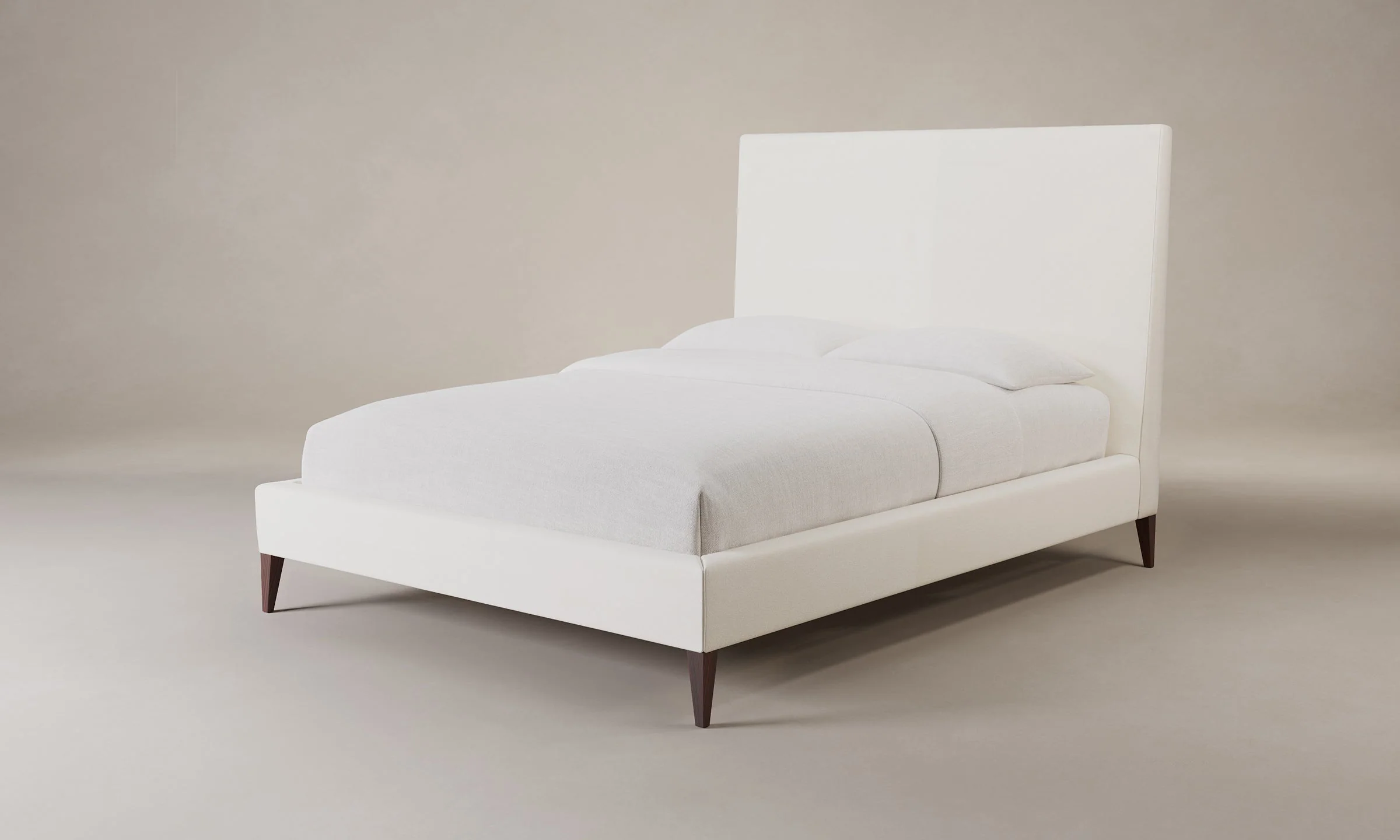 The Essex Bed - Marled Alpaca Velvet Porcelain - Image 2