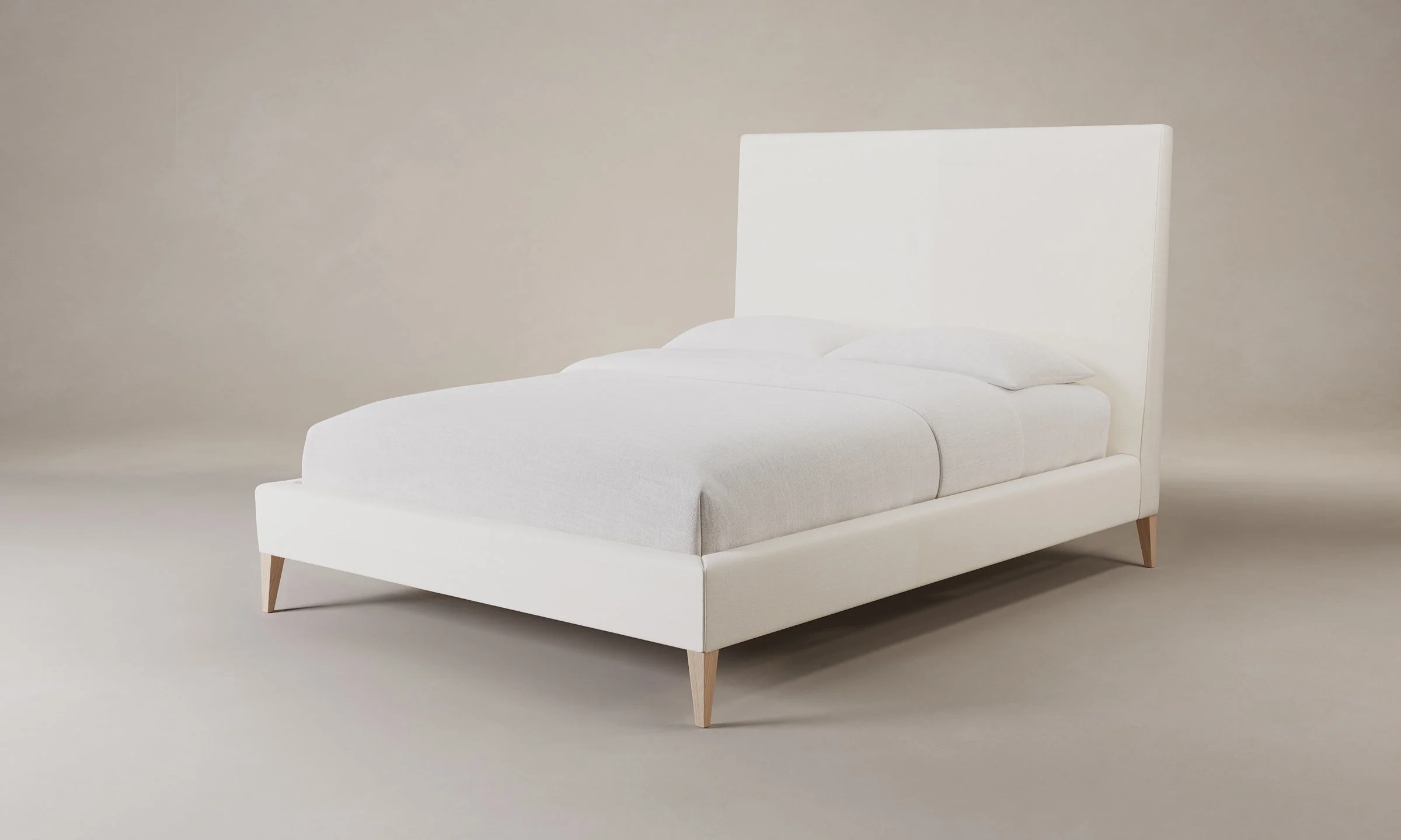 The Essex Bed - Marled Alpaca Velvet Porcelain - Image 4