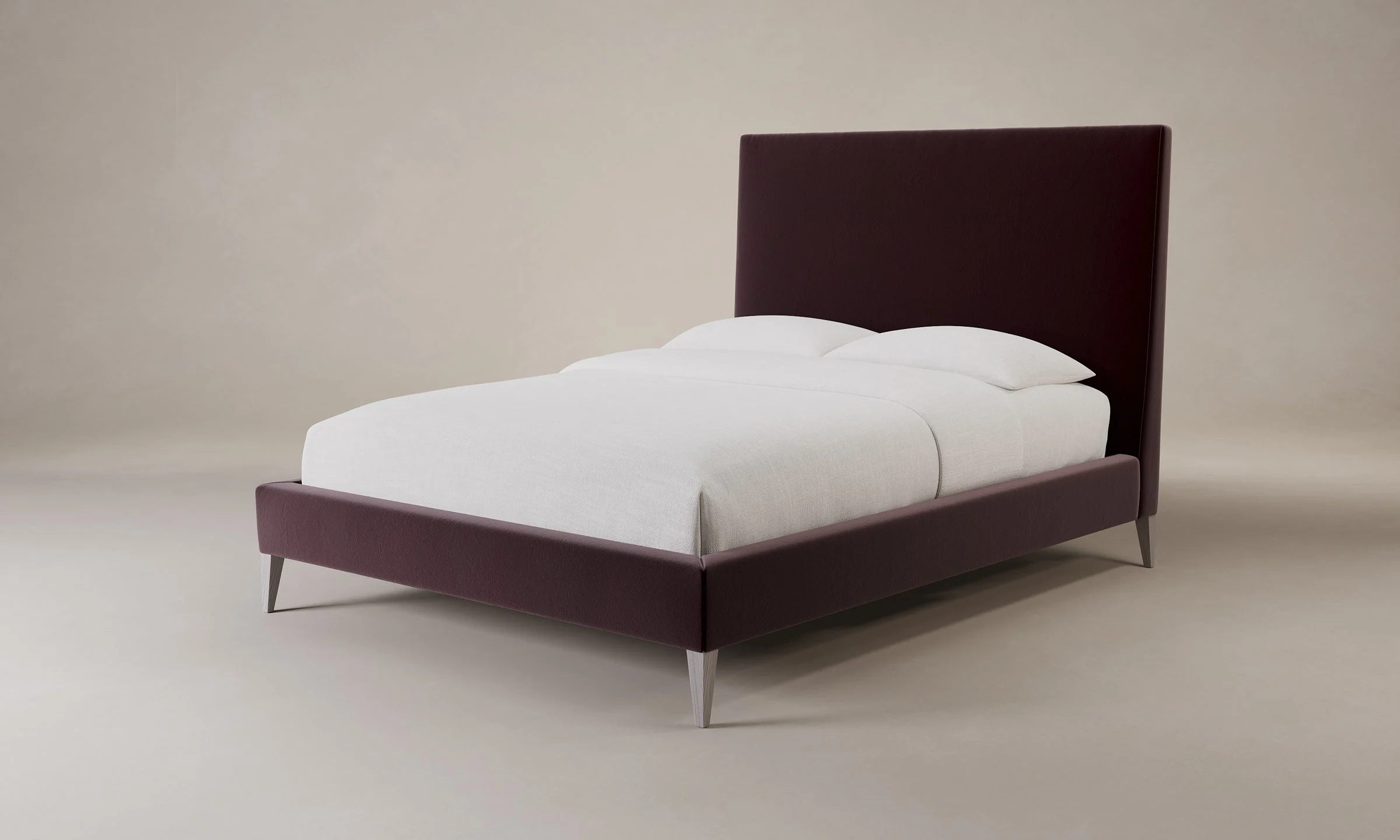 The Essex Bed - Mohair Crimson - Image 6