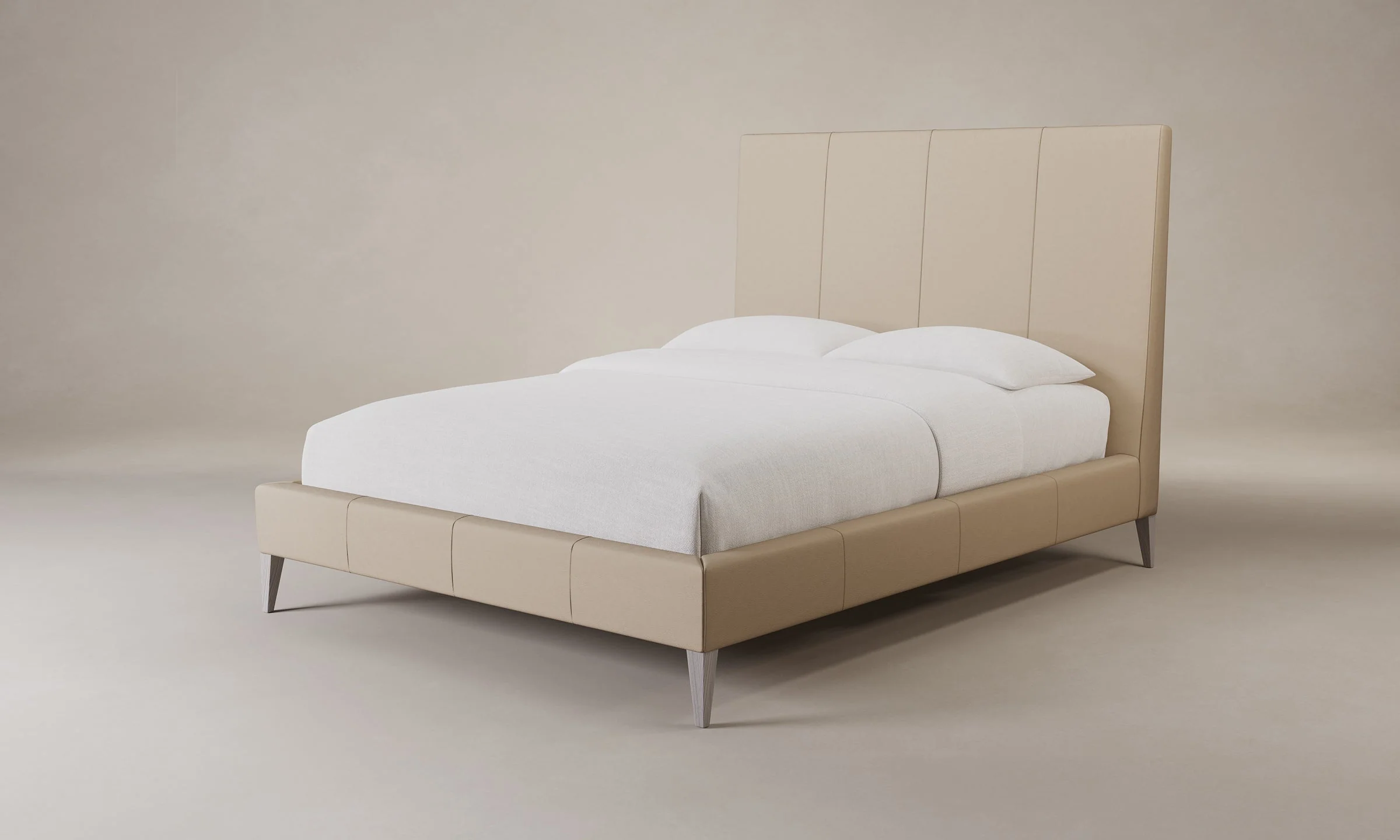 The Essex Bed - Nubuck Leather Fawn - Image 6