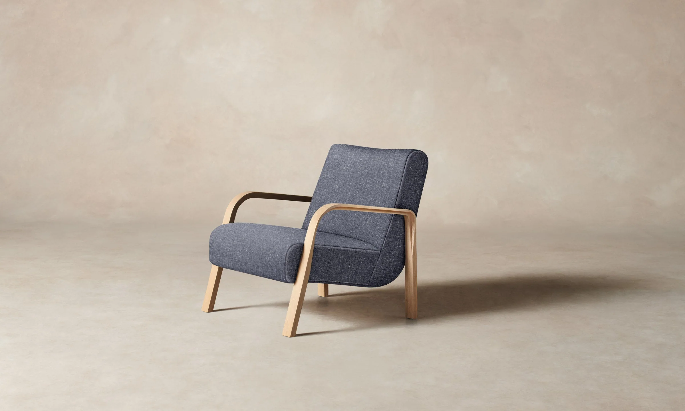 The Felix Chair - Heritage Belgian Linen Lake - Image 3