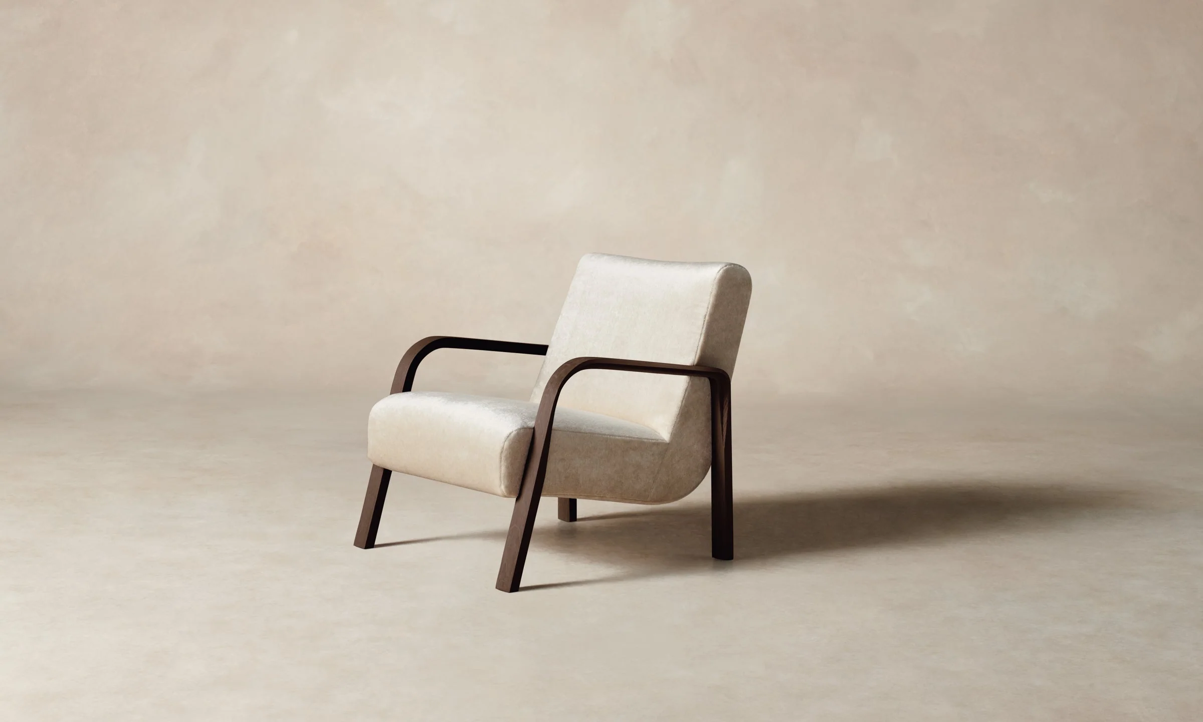 The Felix Chair - Deep Pile Mohair Limestone - Image 3