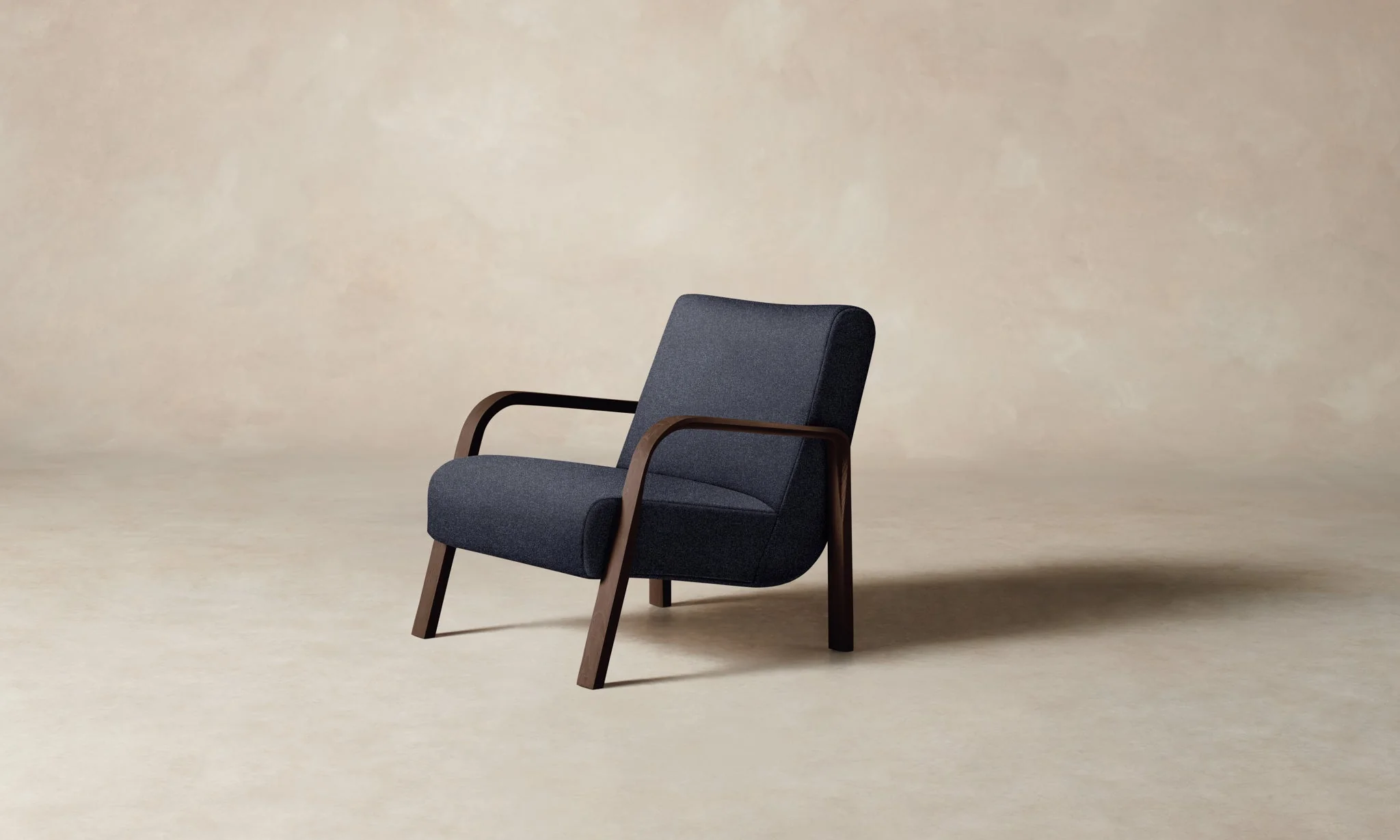 The Felix Chair - Italian Brushed Wool Harbor - Image 2