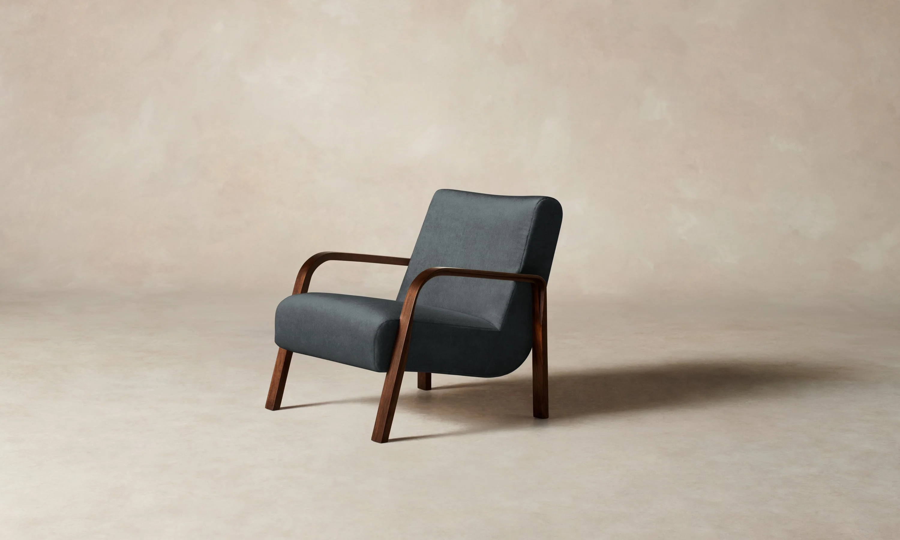 The Felix Chair - Marled Alpaca Velvet Basalt - Image 4