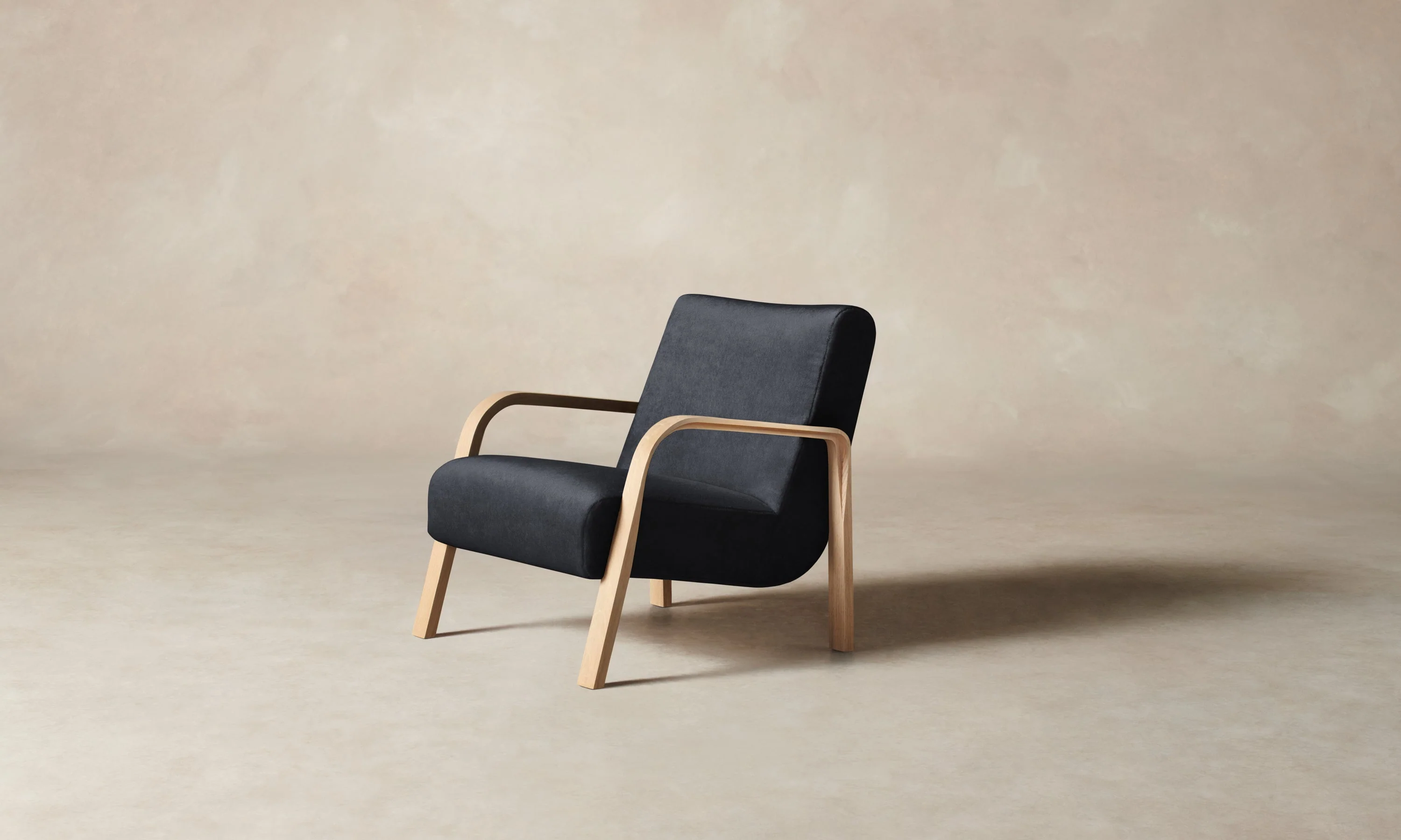 The Felix Chair - Marled Alpaca Velvet Nightfall - Image 3