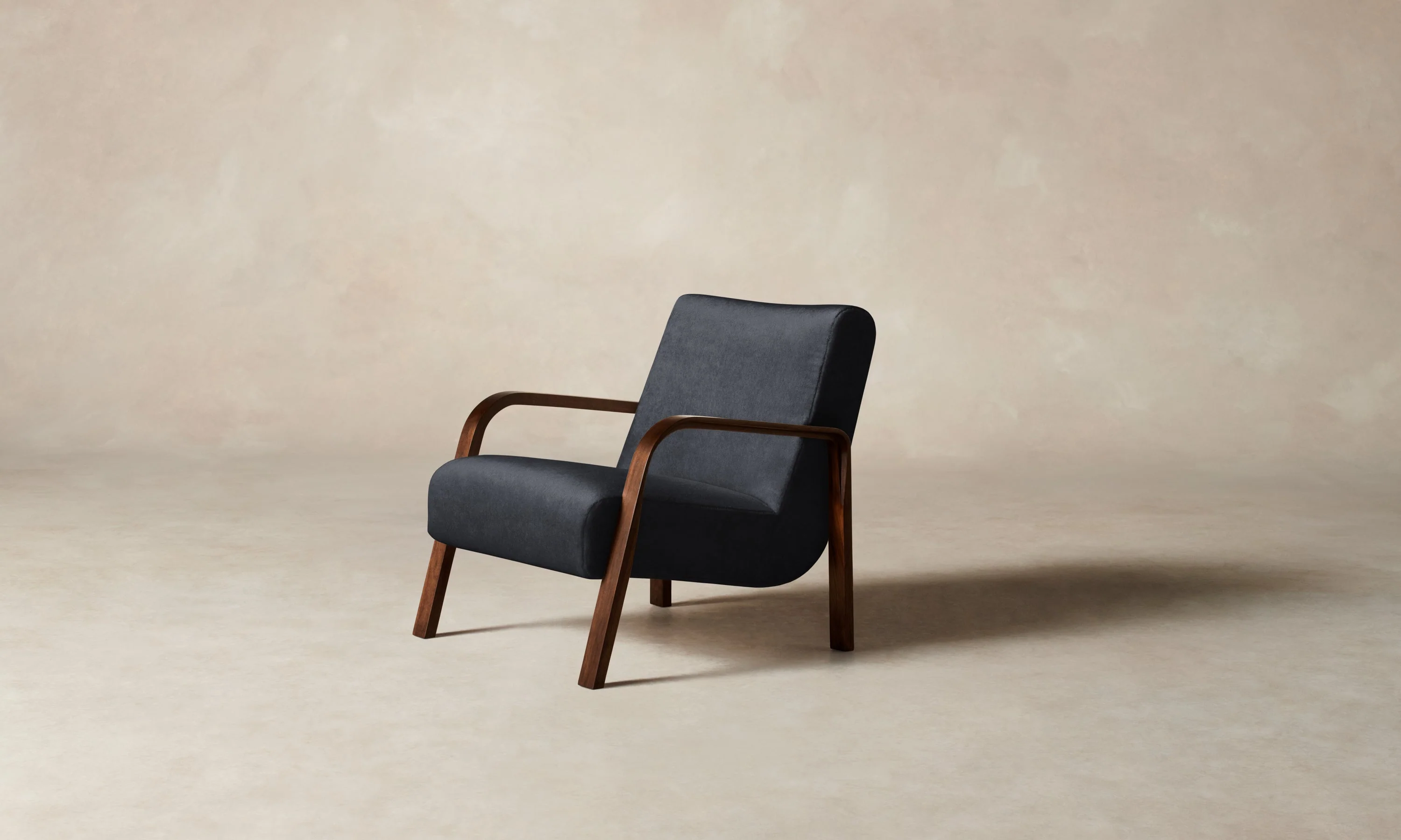 The Felix Chair - Marled Alpaca Velvet Nightfall - Image 4