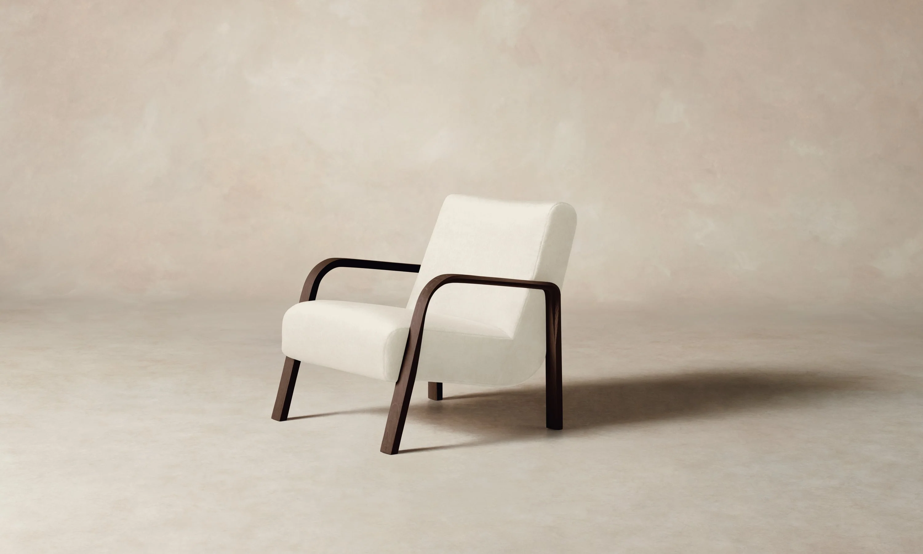 The Felix Chair - Marled Alpaca Velvet Porcelain - Image 2