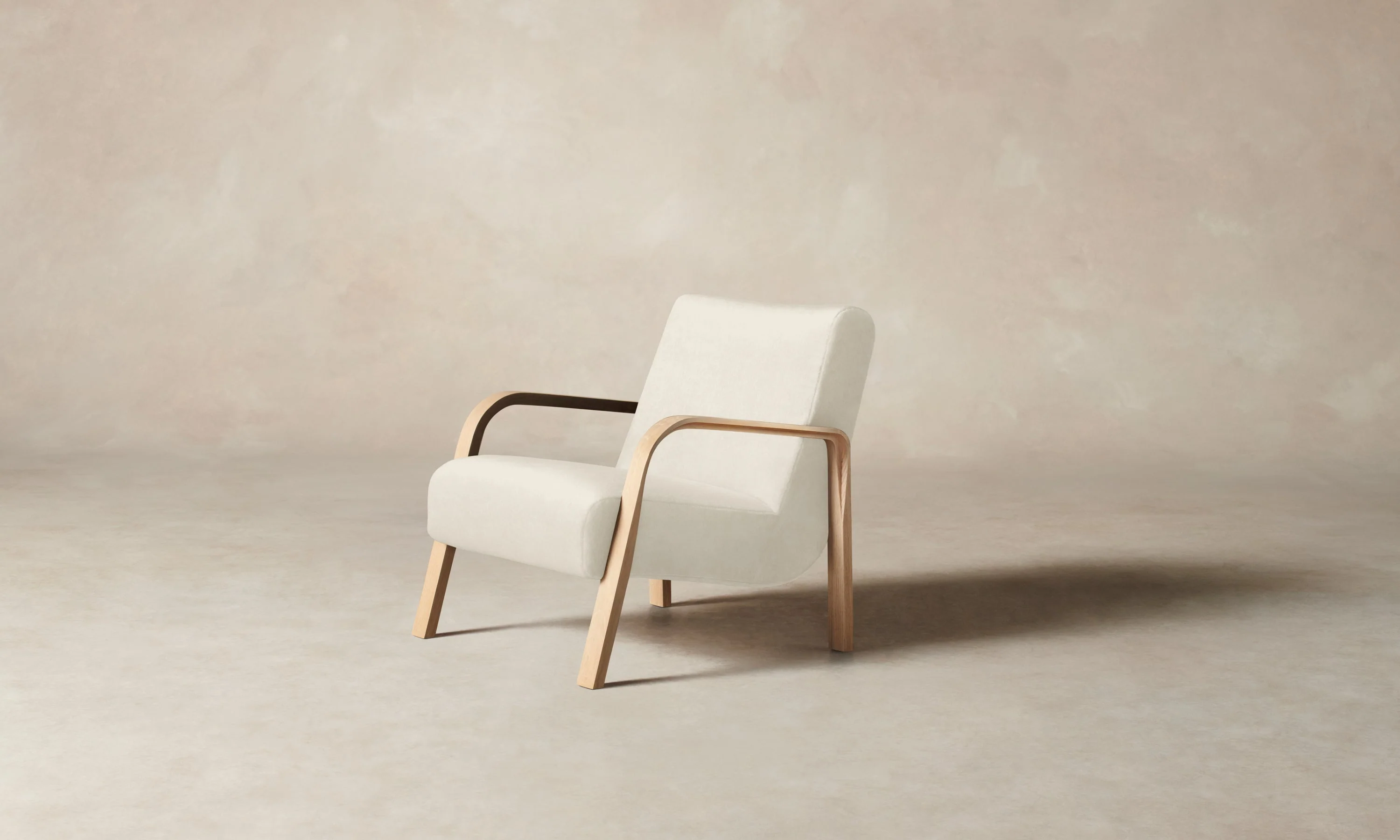 The Felix Chair - Marled Alpaca Velvet Porcelain - Image 3