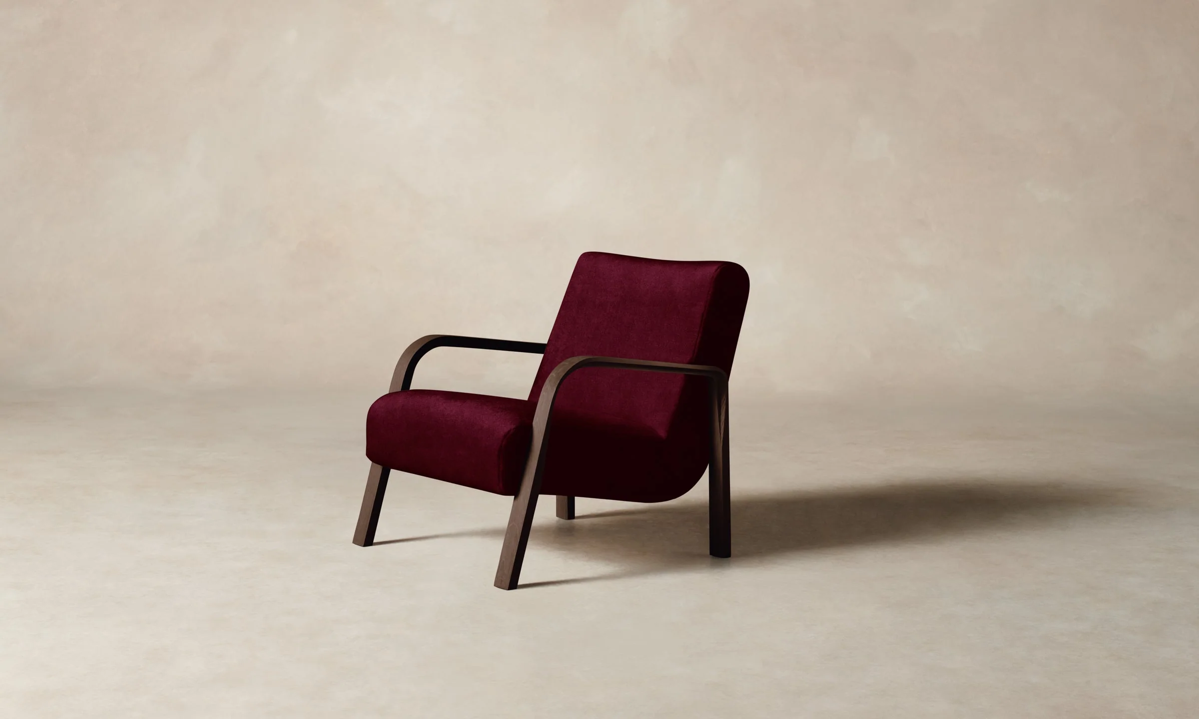 The Felix Chair - Mohair Crimson - Image 2