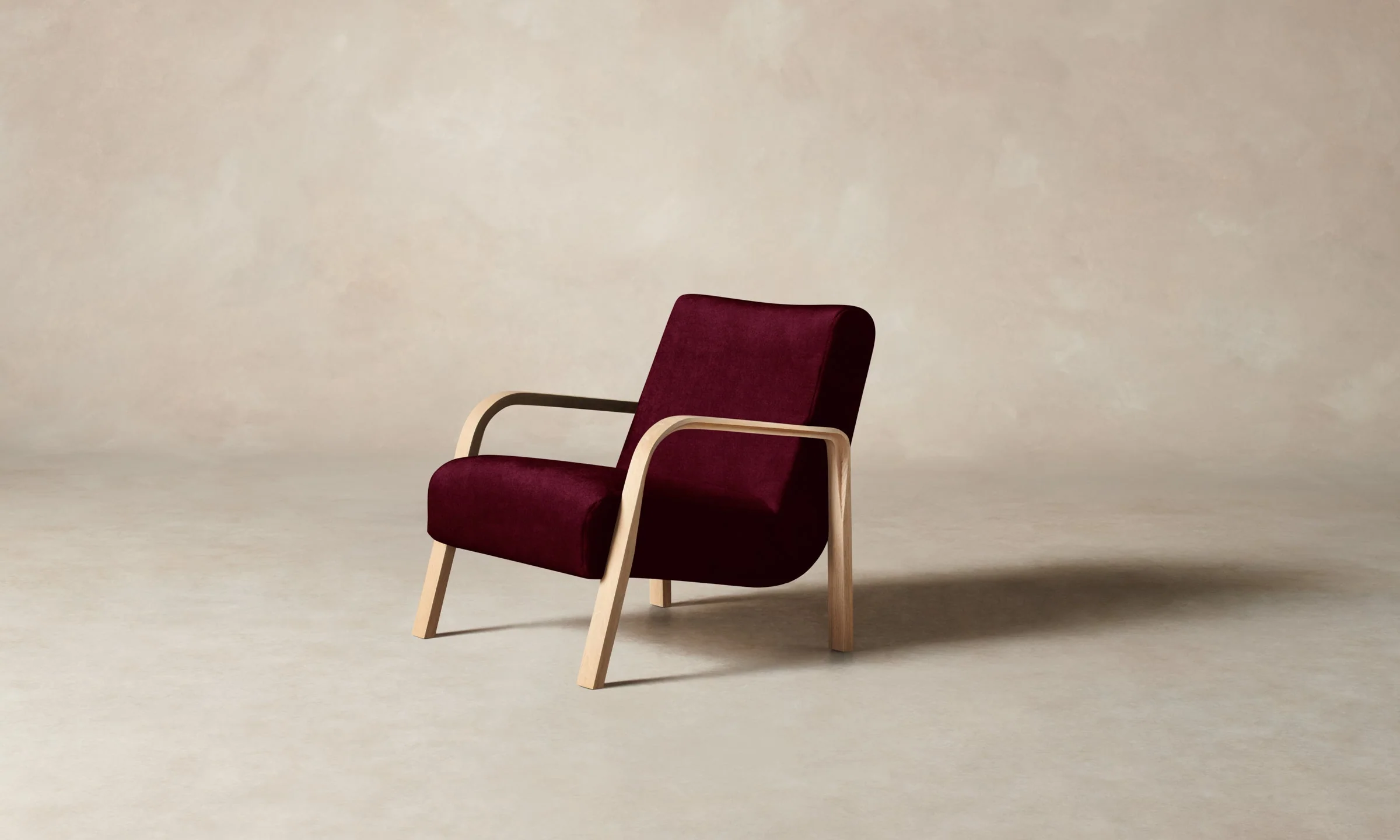 The Felix Chair - Mohair Crimson - Image 3
