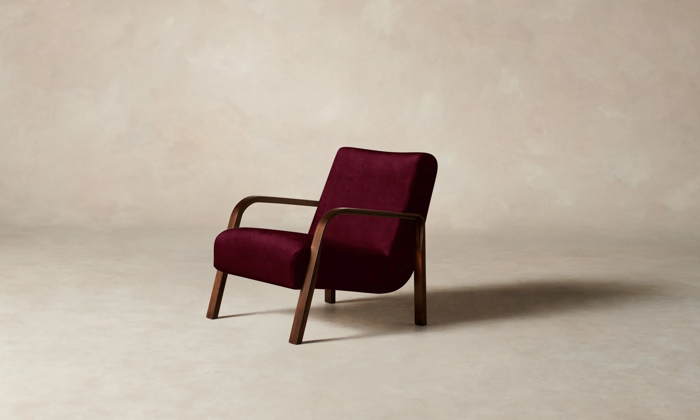 The Felix Chair - Mohair Crimson - Image 4